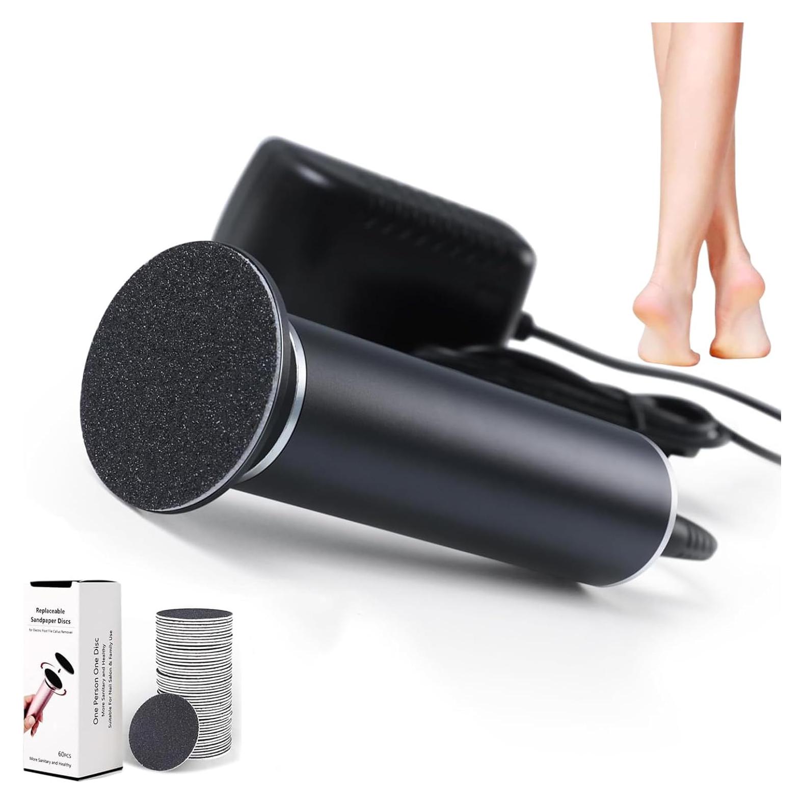 Lijadora de pies eléctrica LVSENLIN con 60 discos de lija