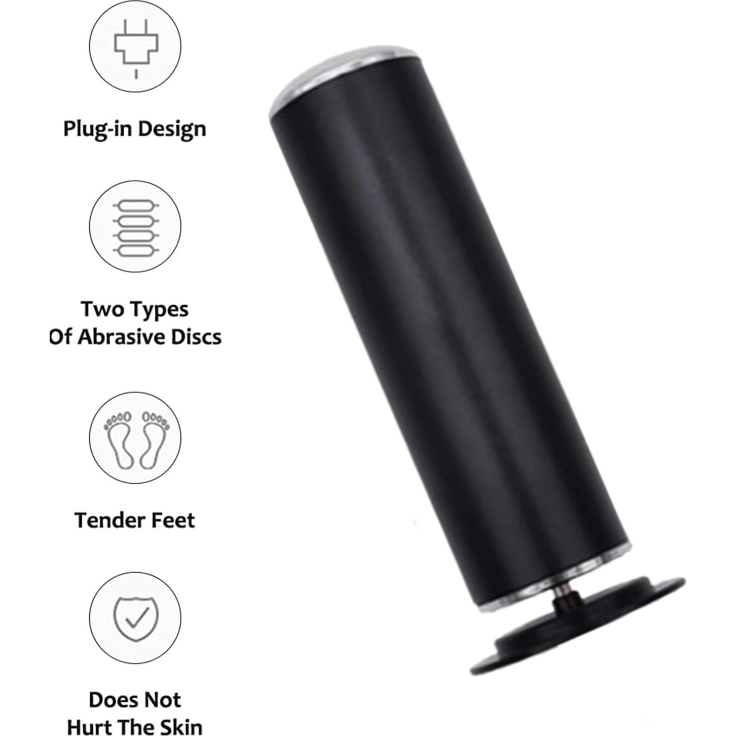 Lijadora de pies eléctrica LVSENLIN con 60 discos de lija