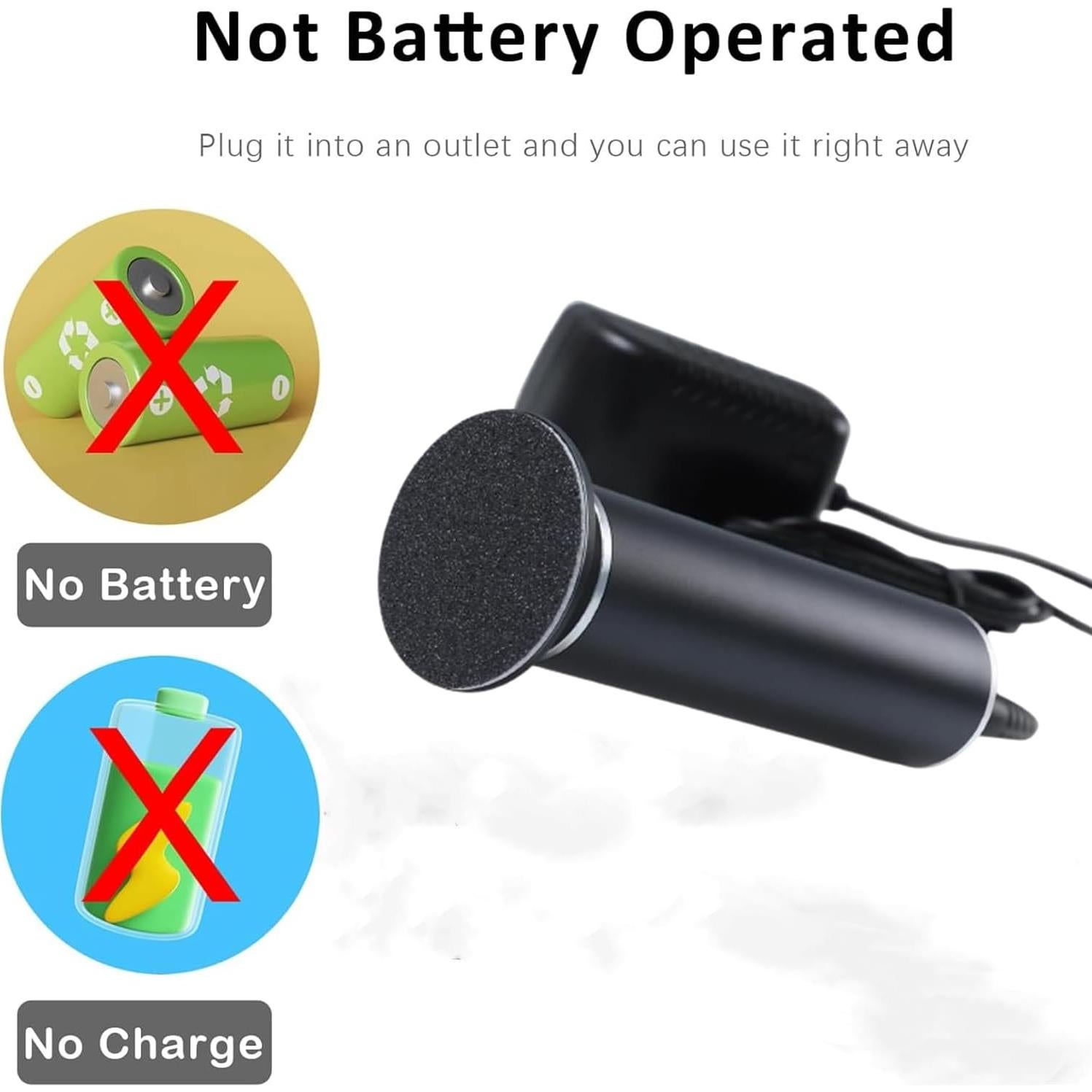 Lijadora de pies eléctrica LVSENLIN con 60 discos de lija