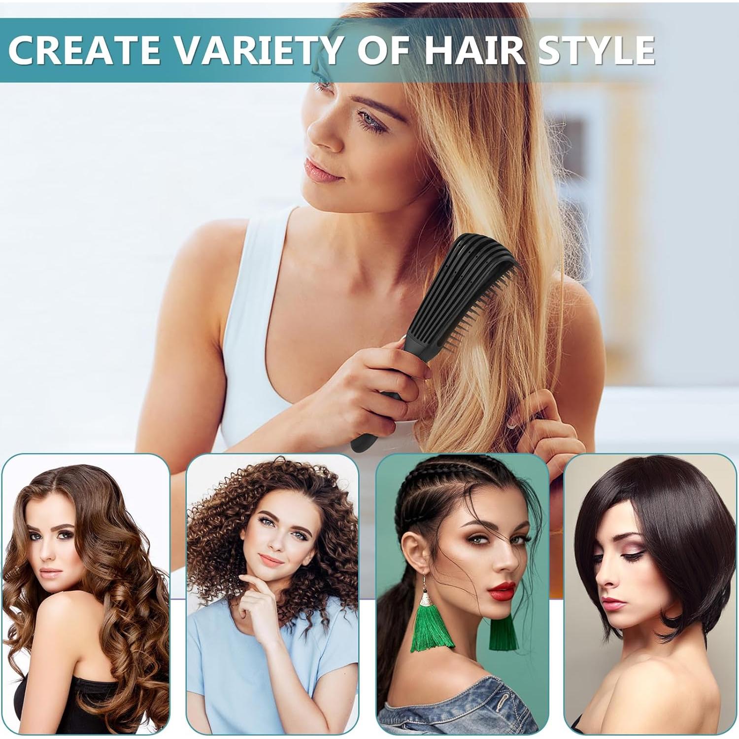 Set de Cepillos Desenredantes BRUSHZOO para Todo Tipo de Cabello