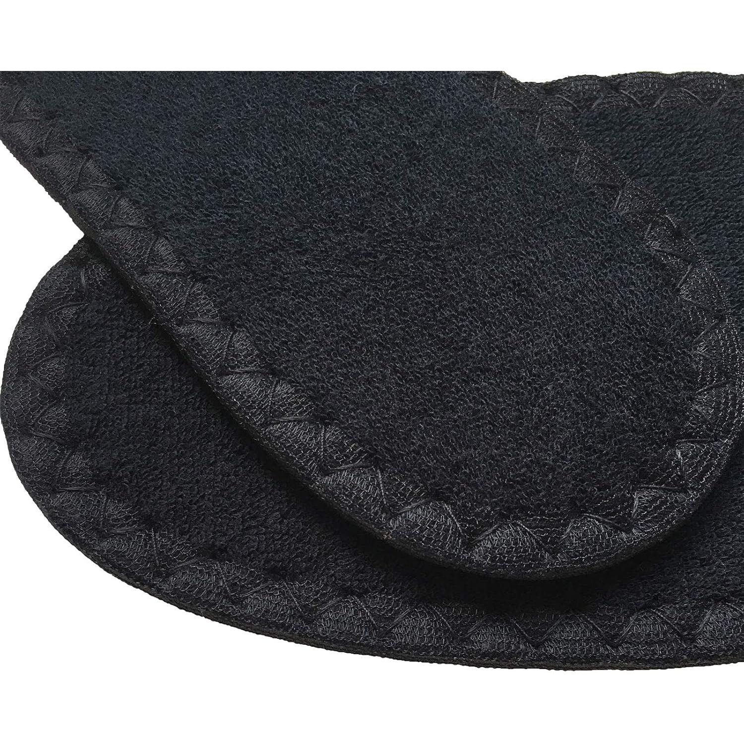 Plantillas de Algodón Happystep para Hombre 8, 2 Pares Negros