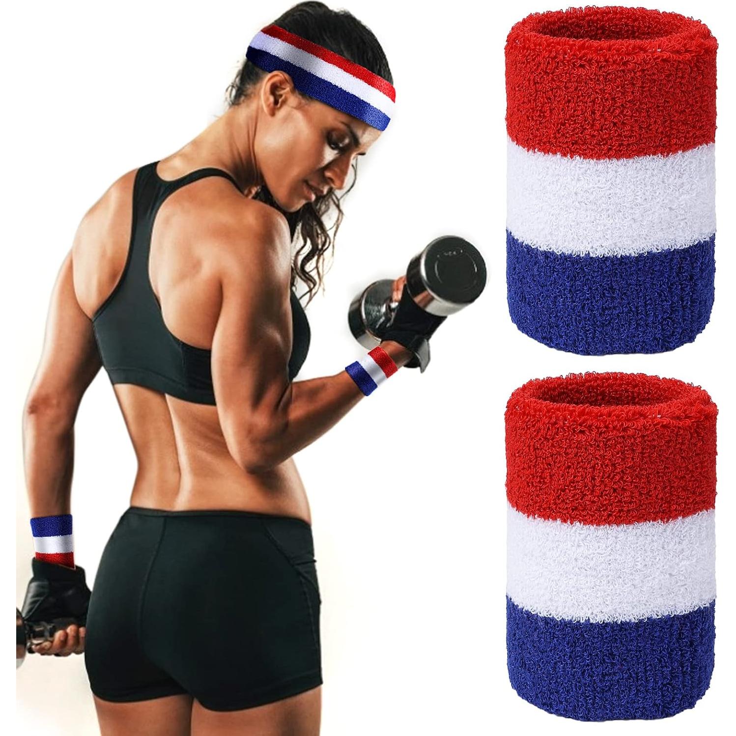 Muñequera Deportiva Yolev Absorbente de Sudor 2 Pcs
