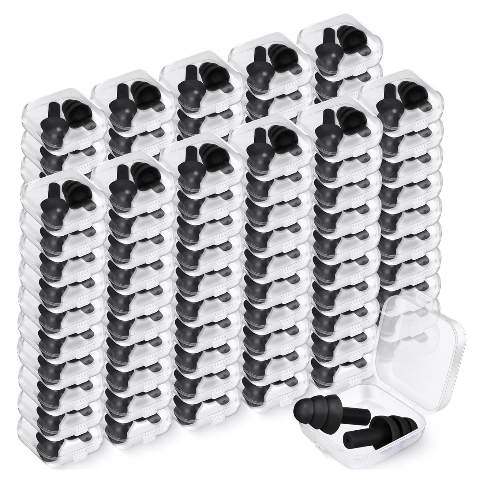 Tapones para Oídos TrelaCo 100 Pares Silicona NRR 29dB