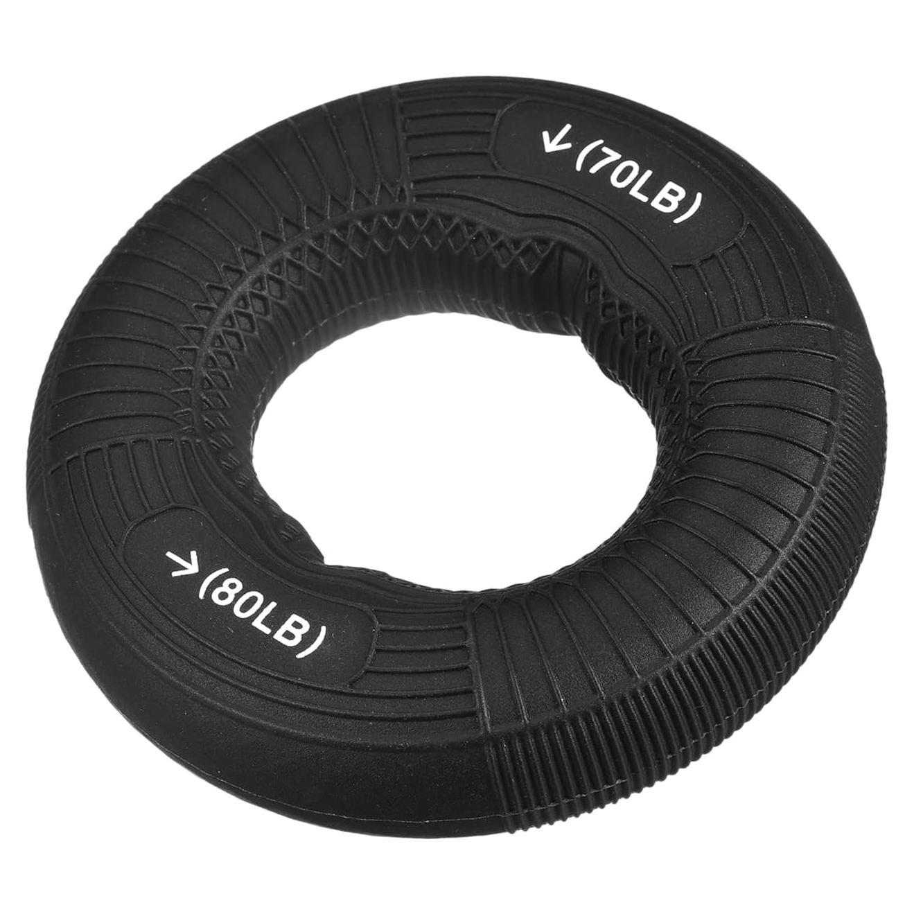 Fortalecedor de Agarre uxcell 70-80 Lbs Silicona Negro