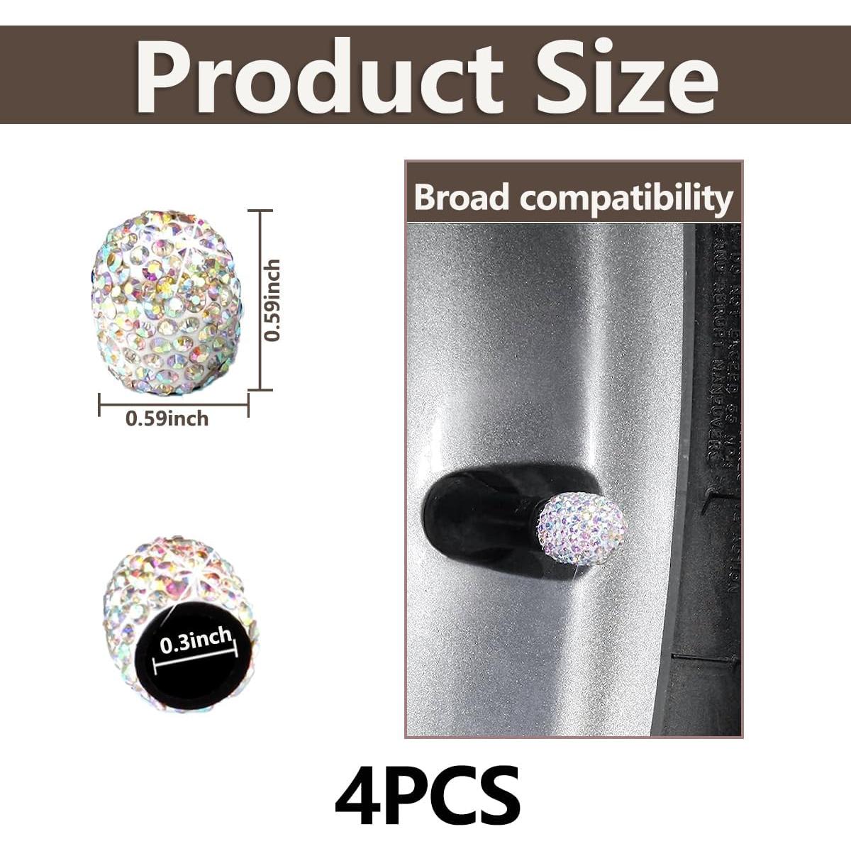 Tapa de Válvula de Neumático Ziciner Brillante 4 Piezas