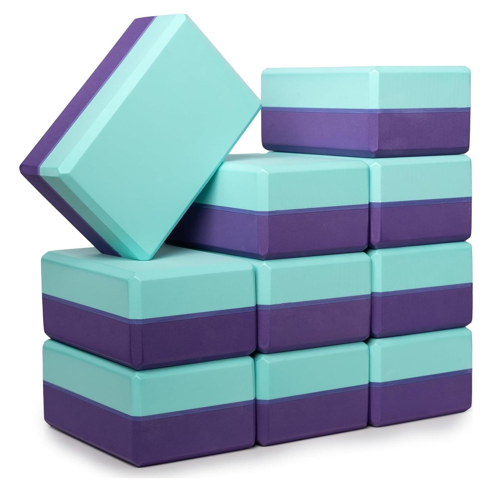 Bloques de Yoga Sunshine 10 Piezas EVA 10 cm Antideslizantes