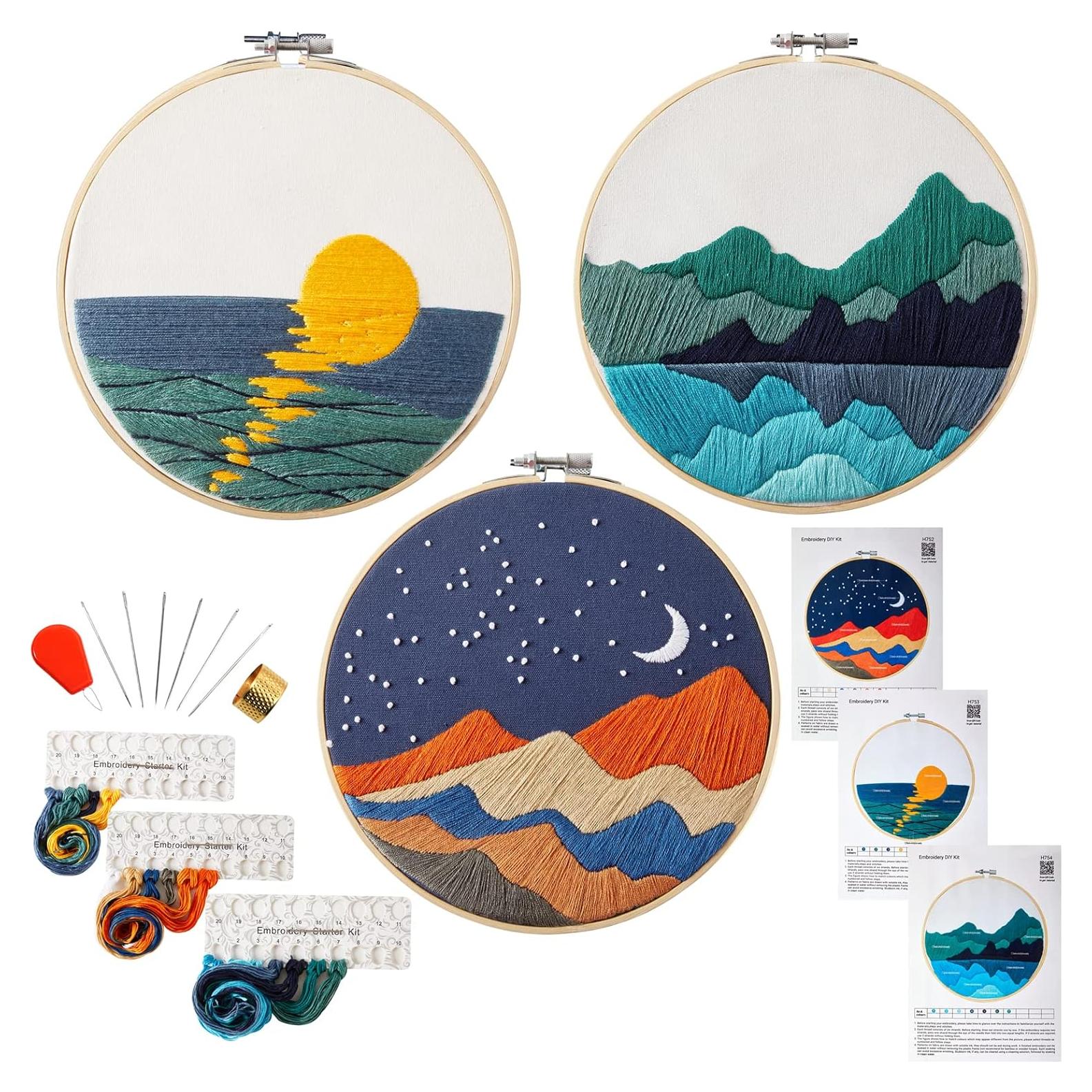 Kit de Bordado para Principiantes Armindou 20 cm Verde