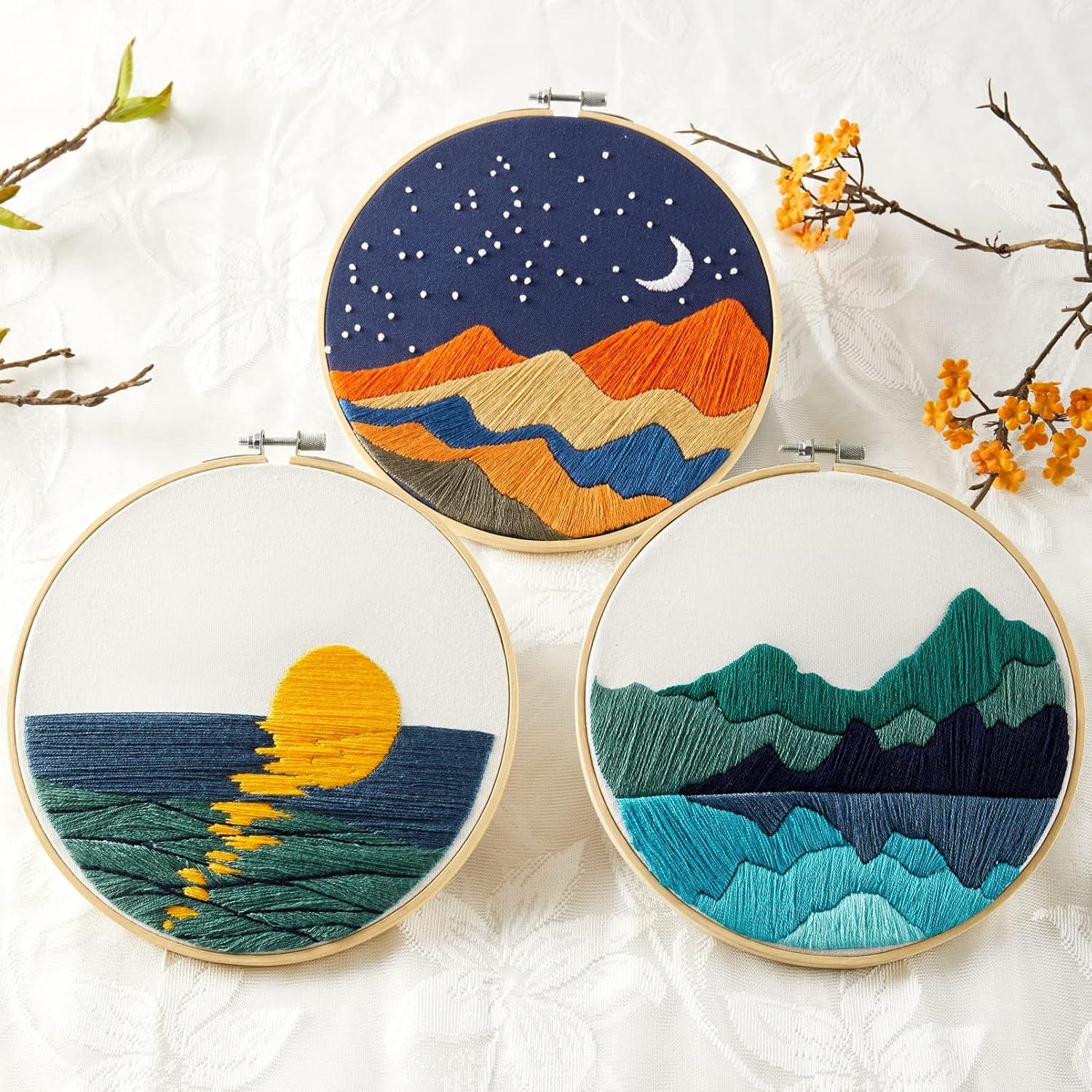 Kit de Bordado para Principiantes Armindou 20 cm Verde