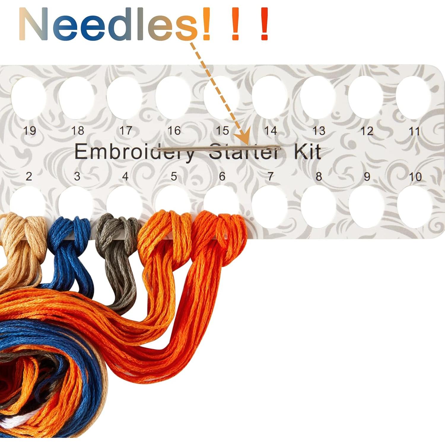 Kit de Bordado para Principiantes Armindou 20 cm Verde