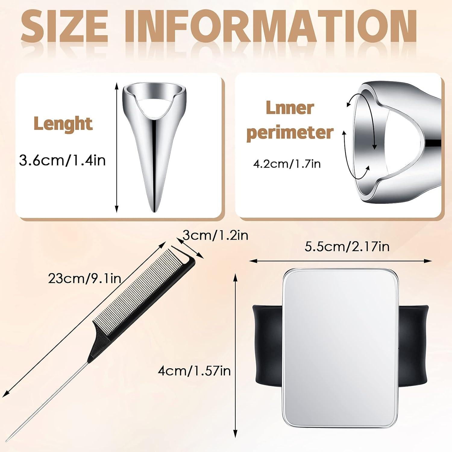 Kit de Herramientas de Peluquería Patelai - 10 Anillos y 3 Peines