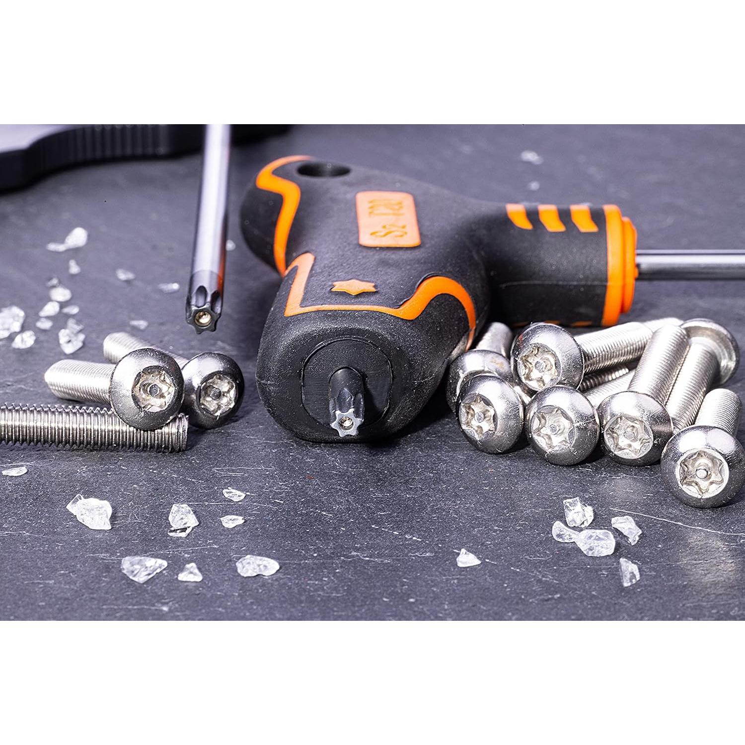 Juego de Llaves Torx T NordWolf 9 Piezas Acero S2 T10 a T50