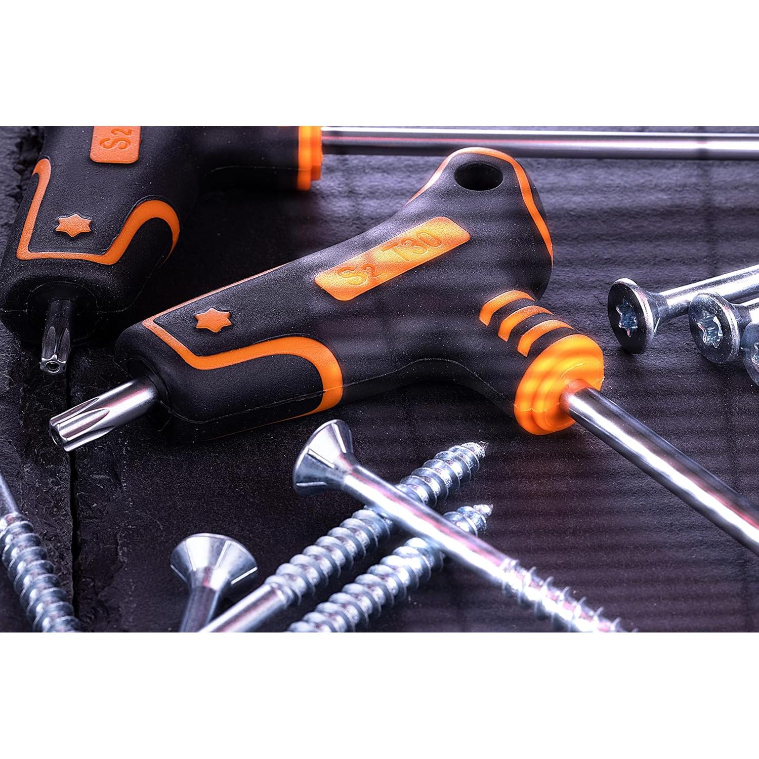 Juego de Llaves Torx T NordWolf 9 Piezas Acero S2 T10 a T50