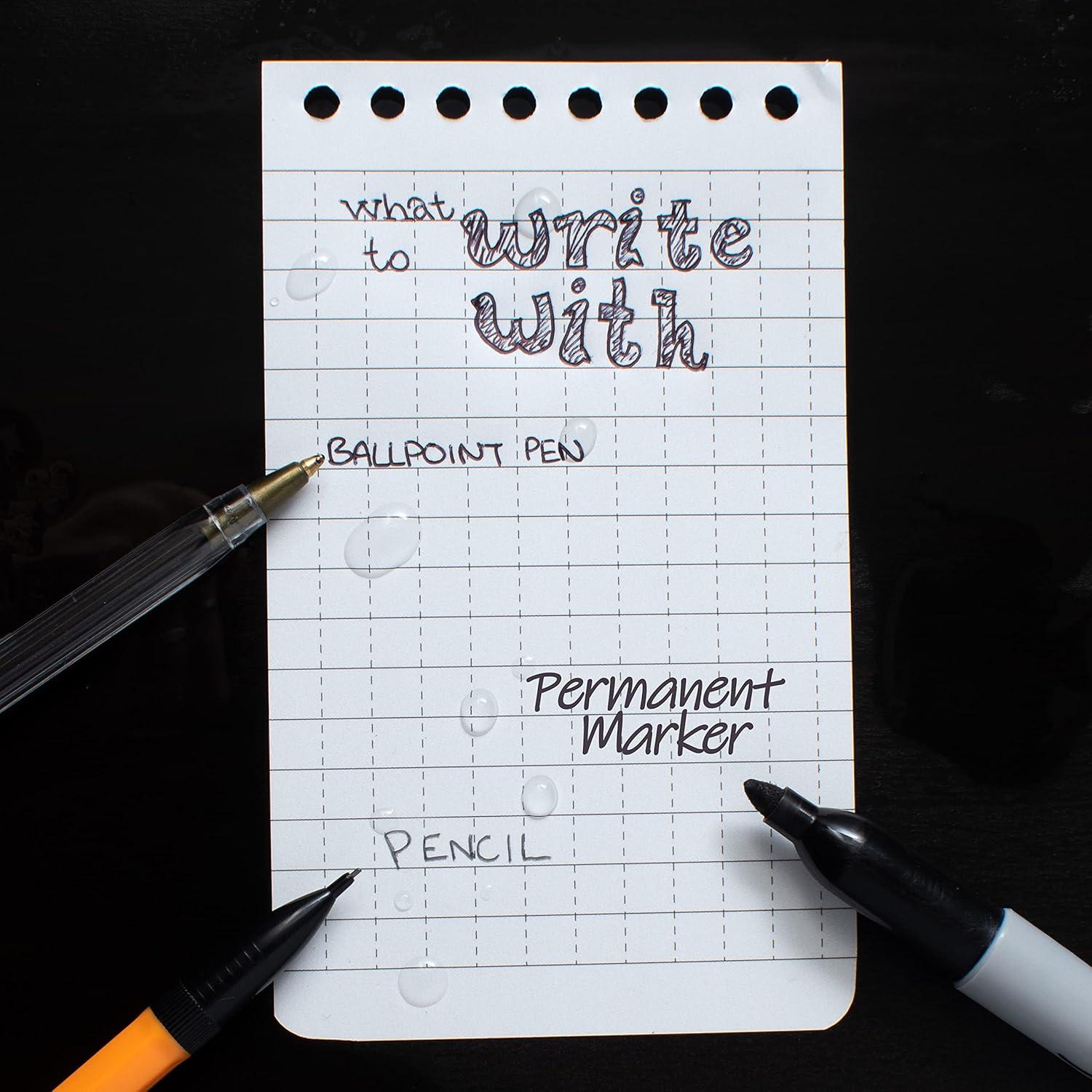 Bloc de Notas Impermeable LETHALIFE 21.6x27.9 cm Negro