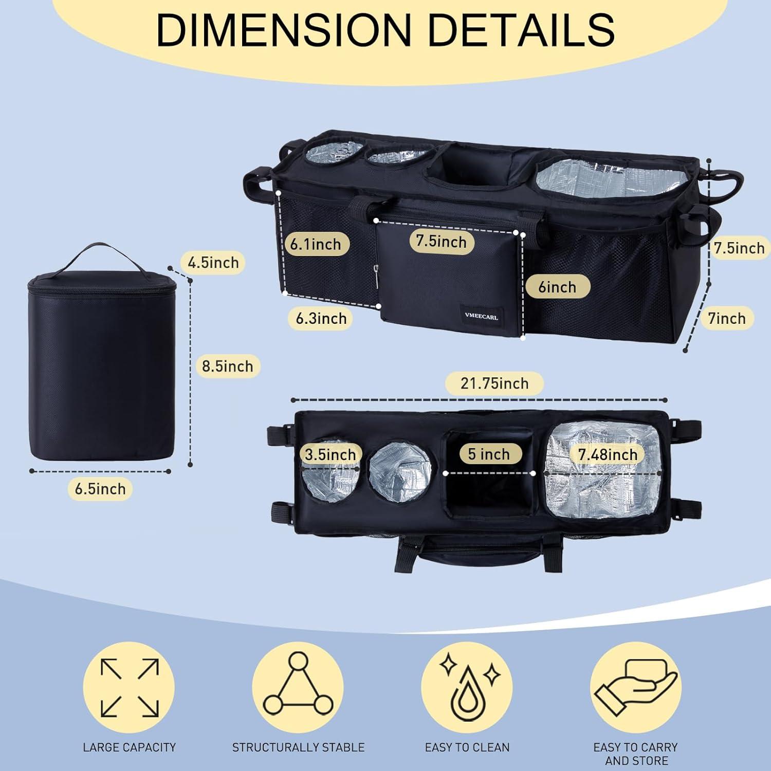 Organizador de Cochecito Doble Bob Duallie con 2 Portavasos