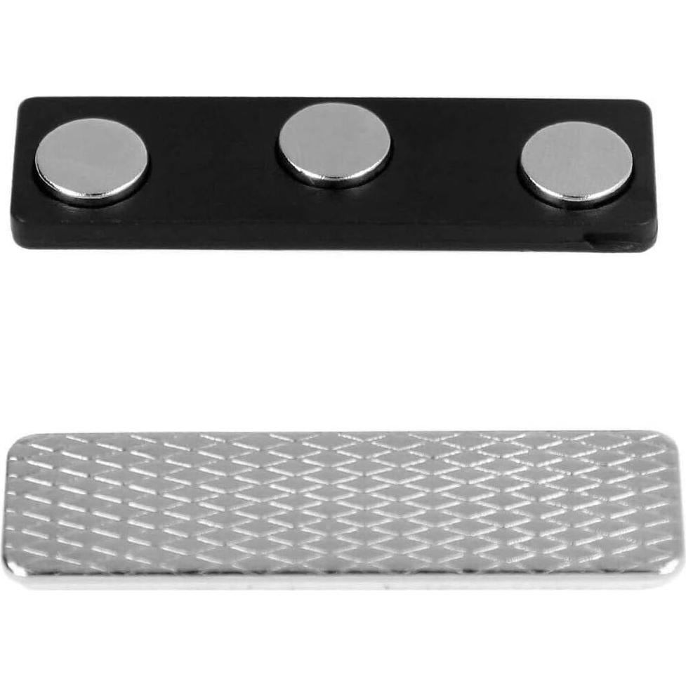 ExcelMark 3 Sujetadores Magnéticos de Nombre 4.4x1.3cm