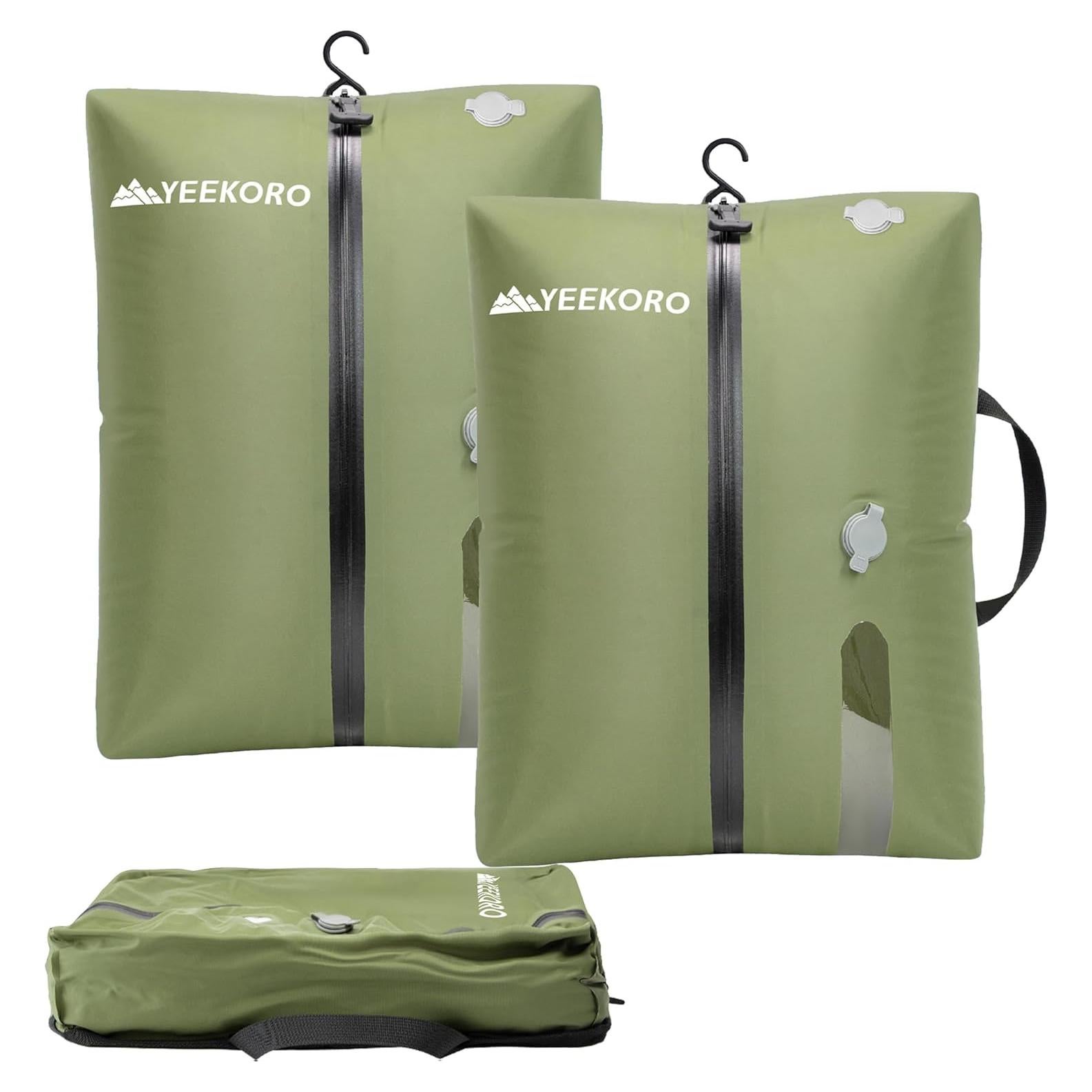 Bolsas de Vacío YEEKORO 2 Pack Verde Militar 42.9x33 cm