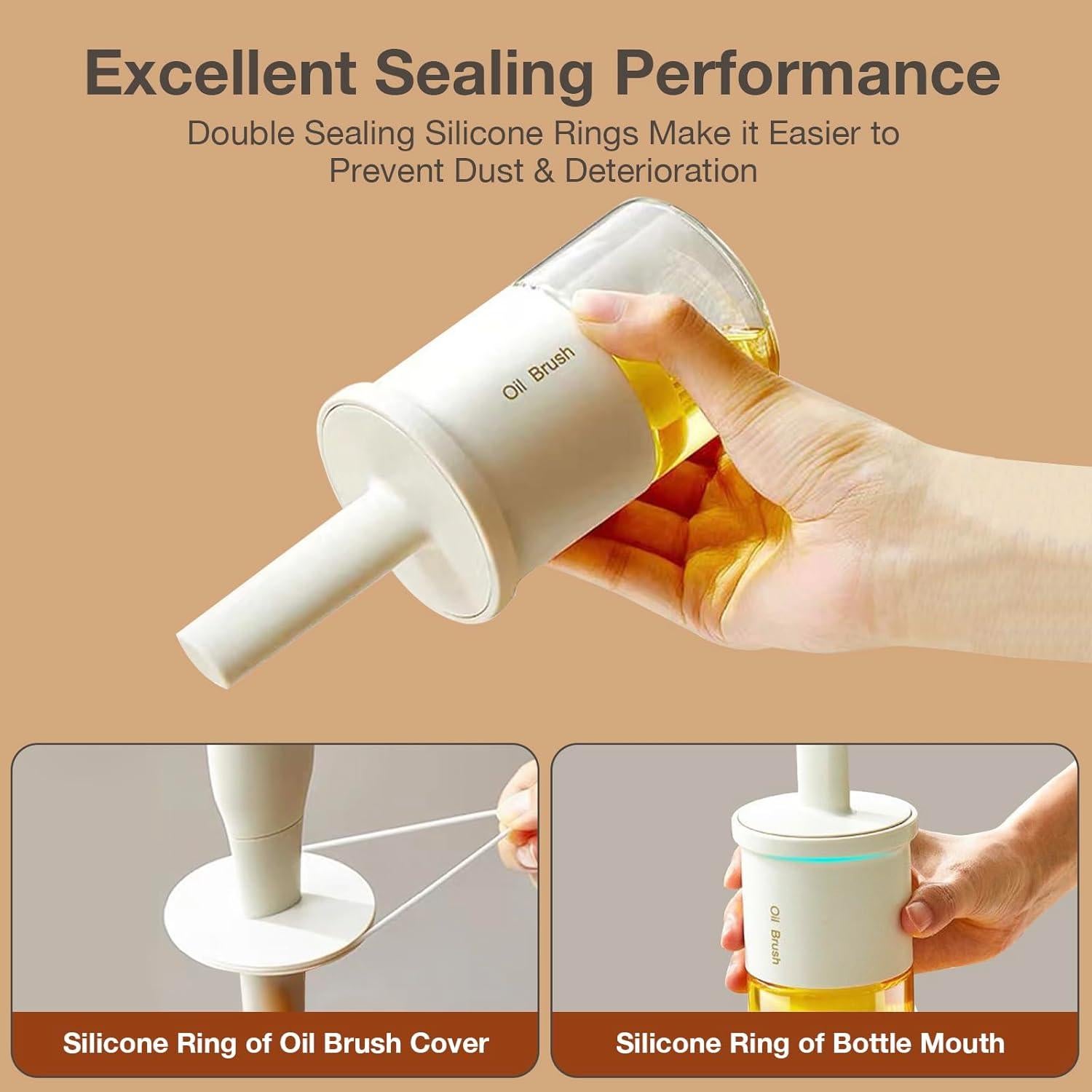 Dispensador de Aceite YARRAMATE 300ml con Brocha Silicona