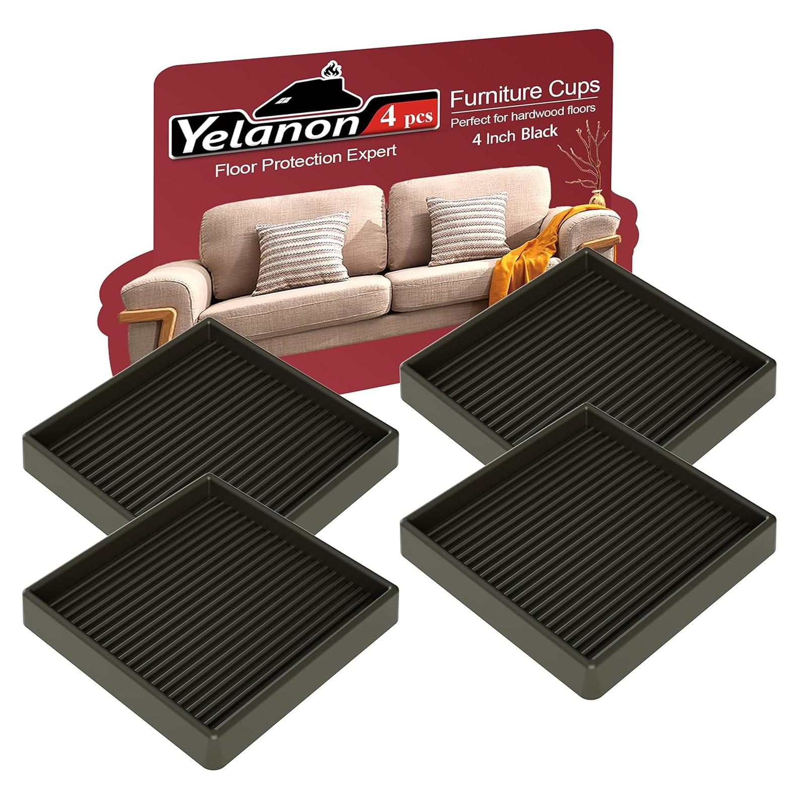 Copa Antideslizante para Muebles Yelanon 4 Pcs 10.16 cm Goma