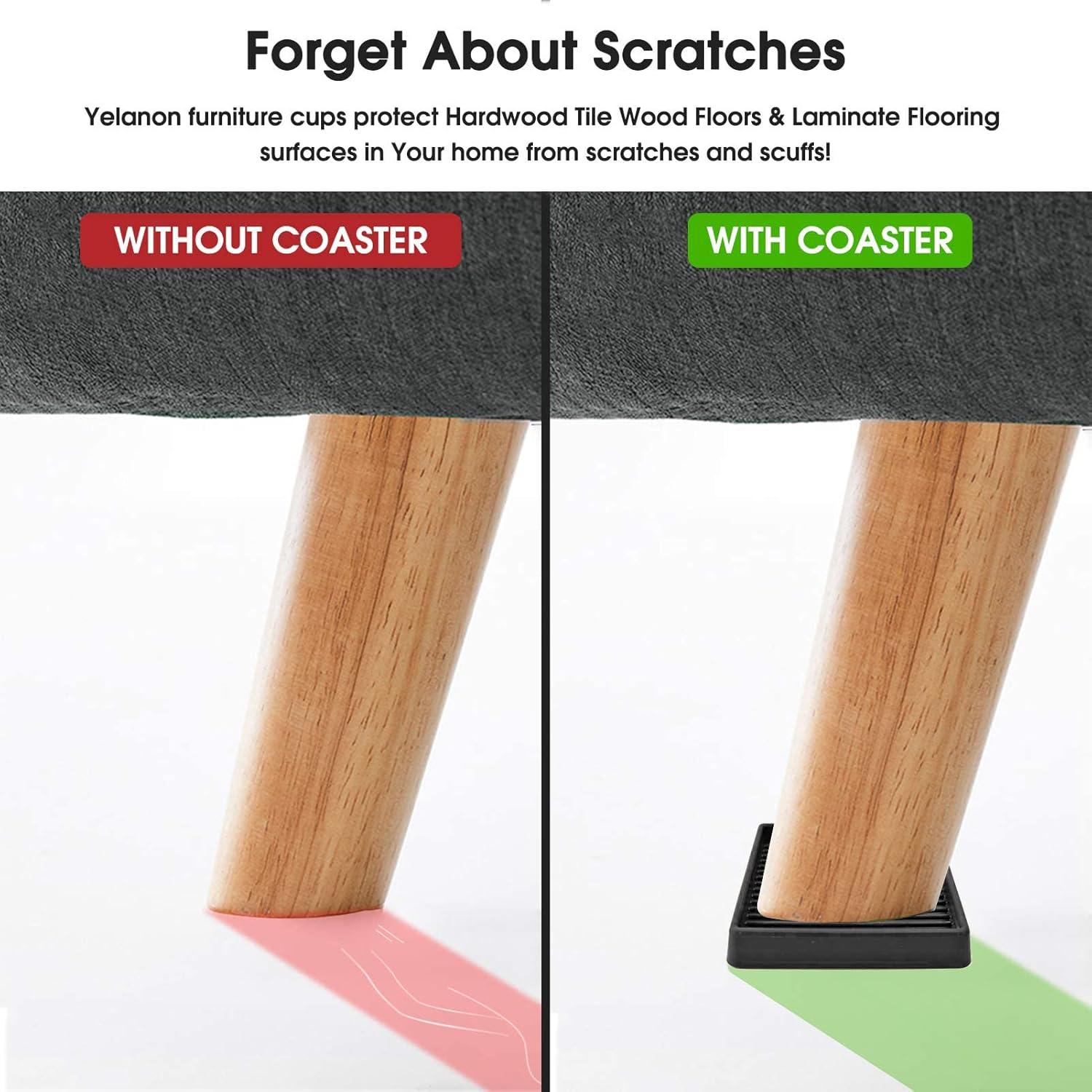 Copa Antideslizante para Muebles Yelanon 4 Pcs 10.16 cm Goma