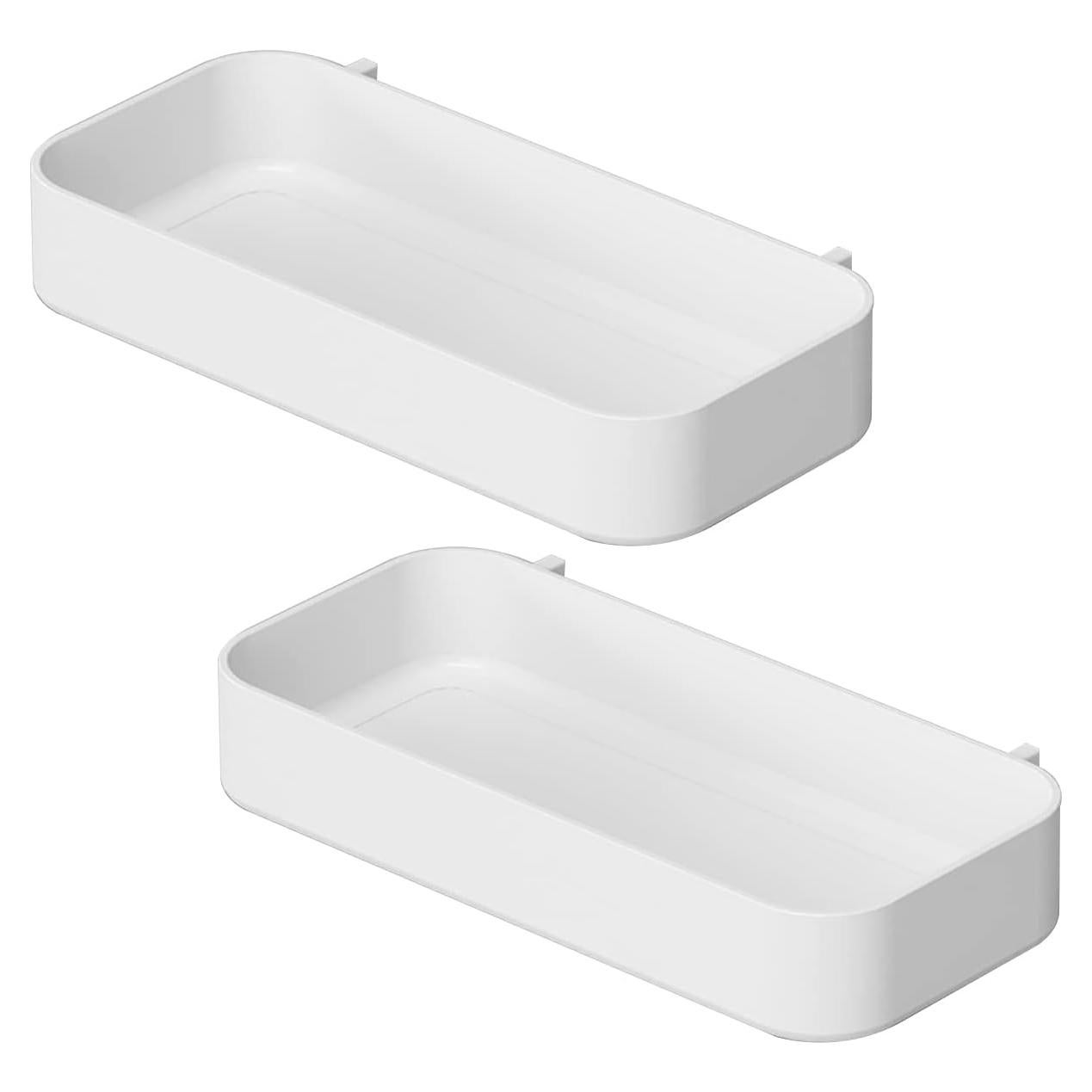 Bandejas de Tablero Perforado Chris.W 2Pcs Blancas 19.05x8.89cm