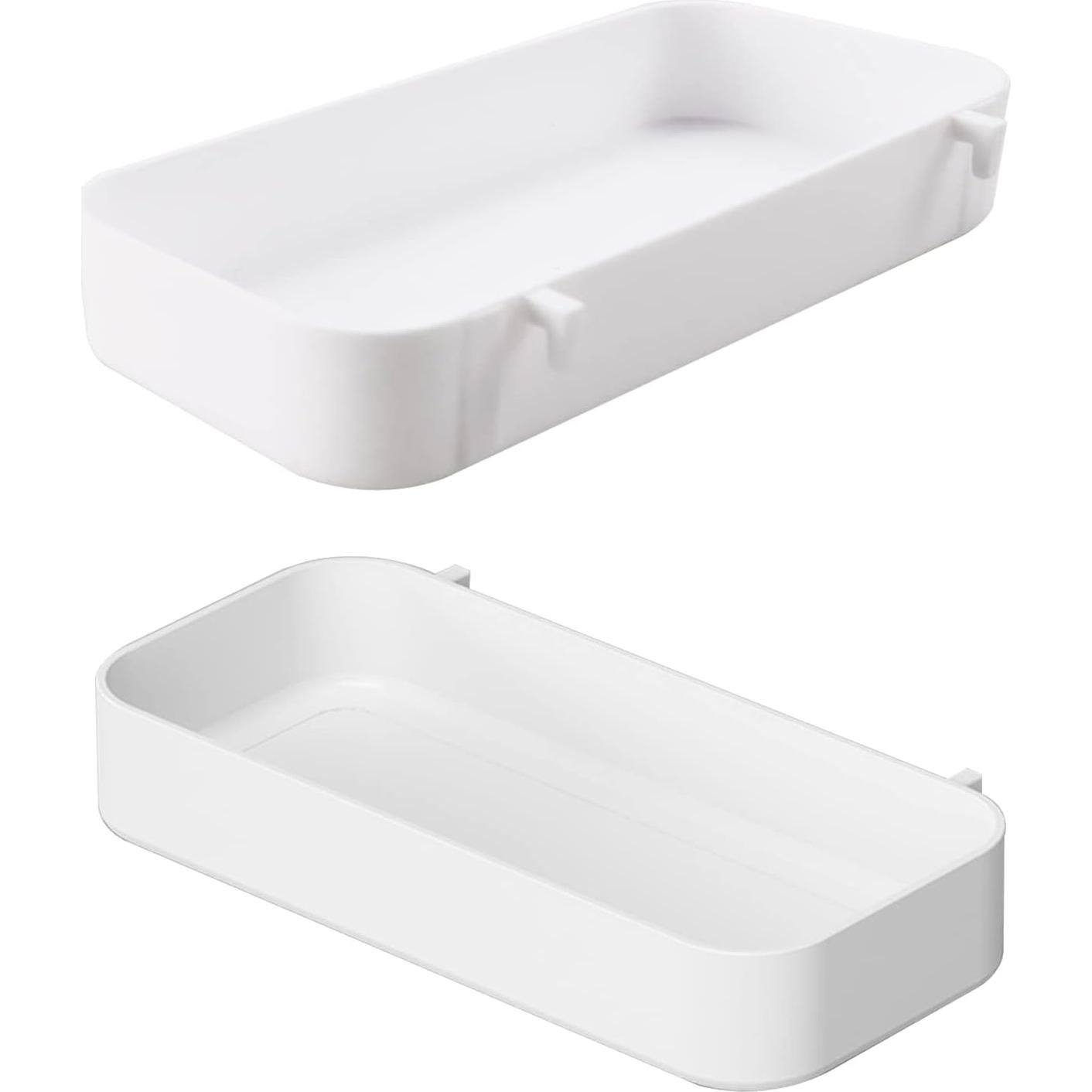 Bandejas de Tablero Perforado Chris.W 2Pcs Blancas 19.05x8.89cm