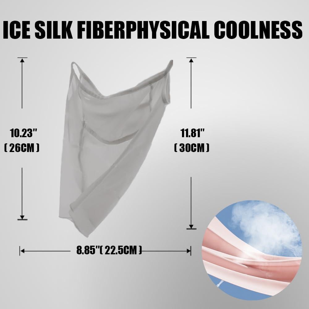 Cubierta facial UV para cuello mujer - Balaclava negra XTJ52