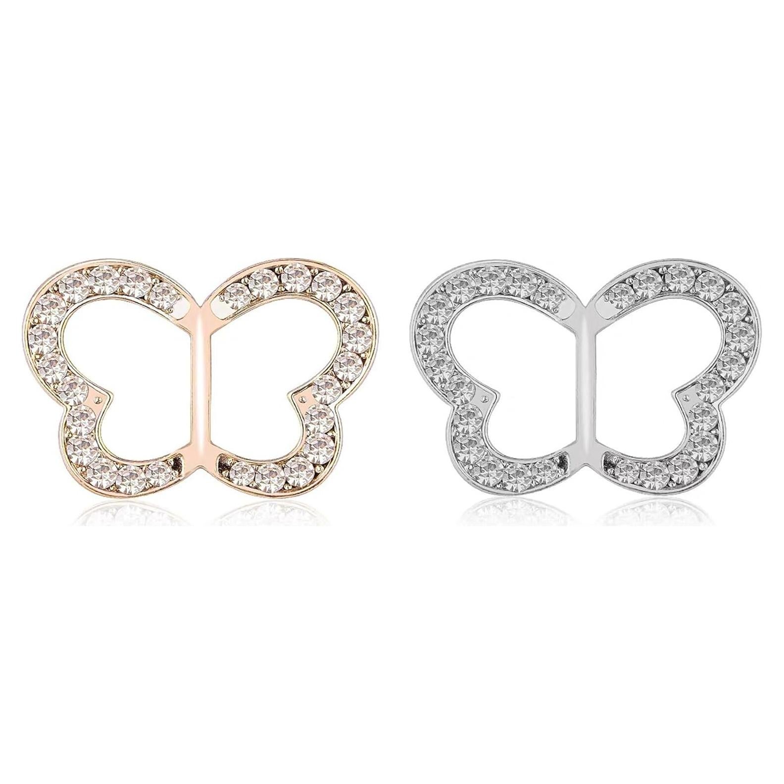 Anillo de Bufanda Mariposa ROFARSO 2 Piezas Joyería Cristal