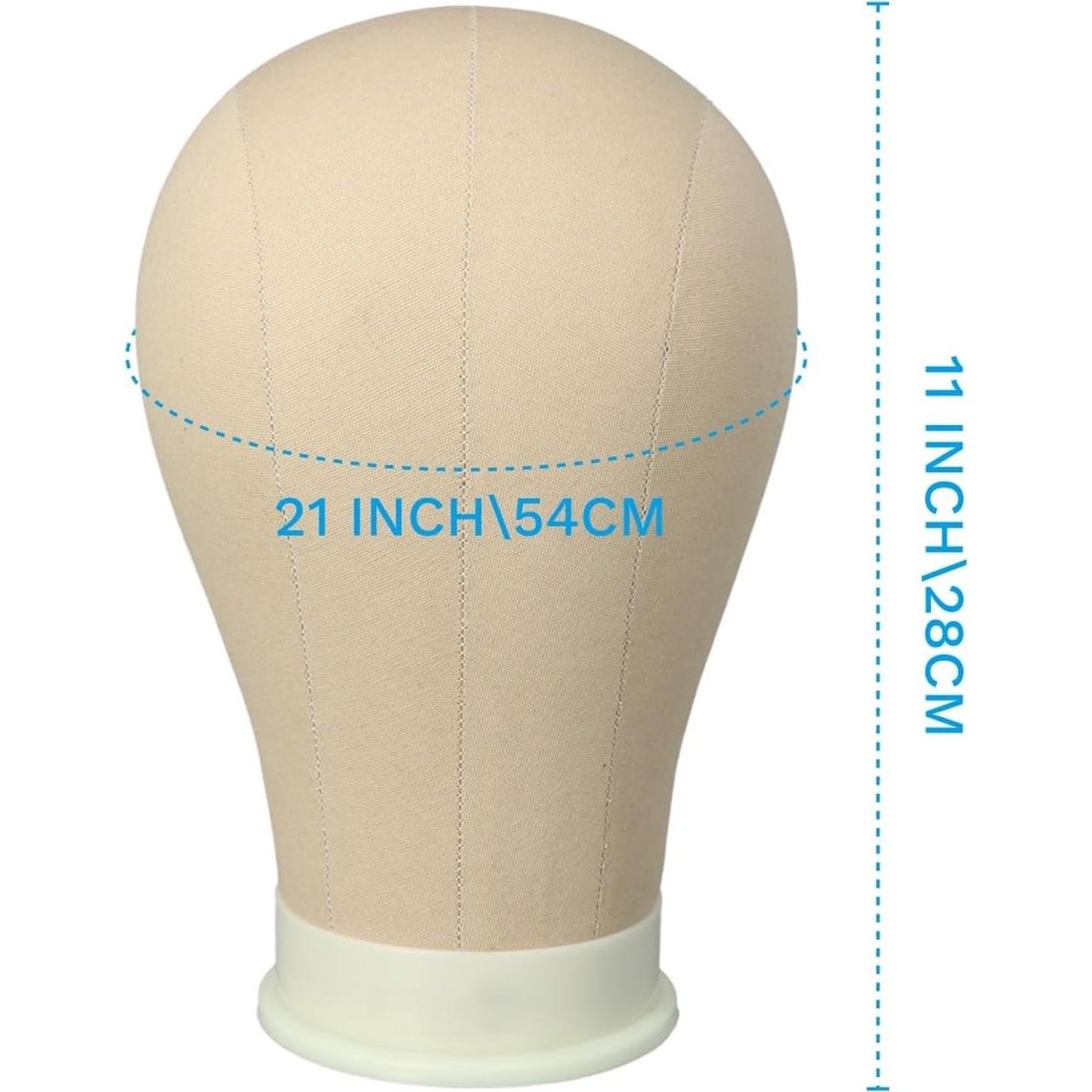 Cabeza de exhibición para peluca AliLeader 53 cm Marrón Claro