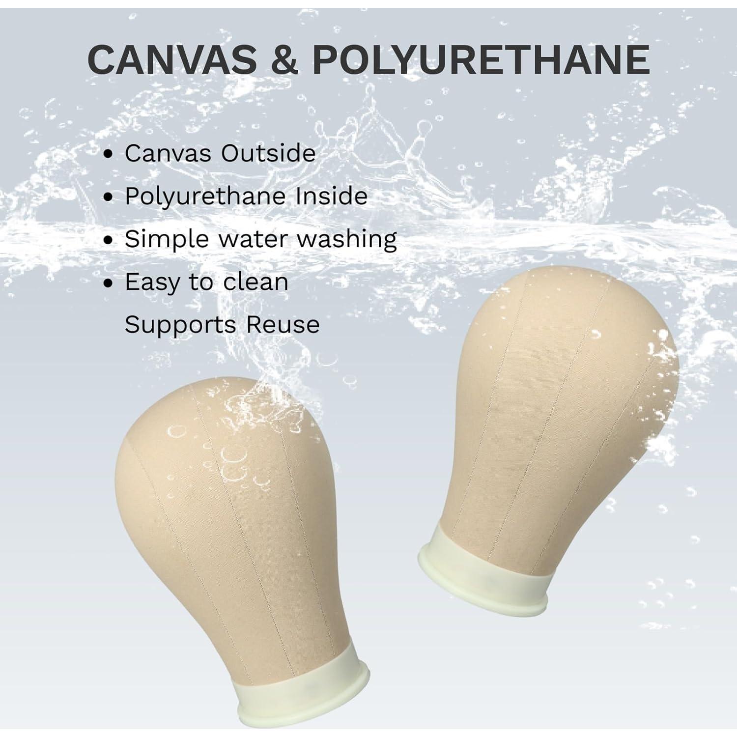 Cabeza de exhibición para peluca AliLeader 53 cm Marrón Claro