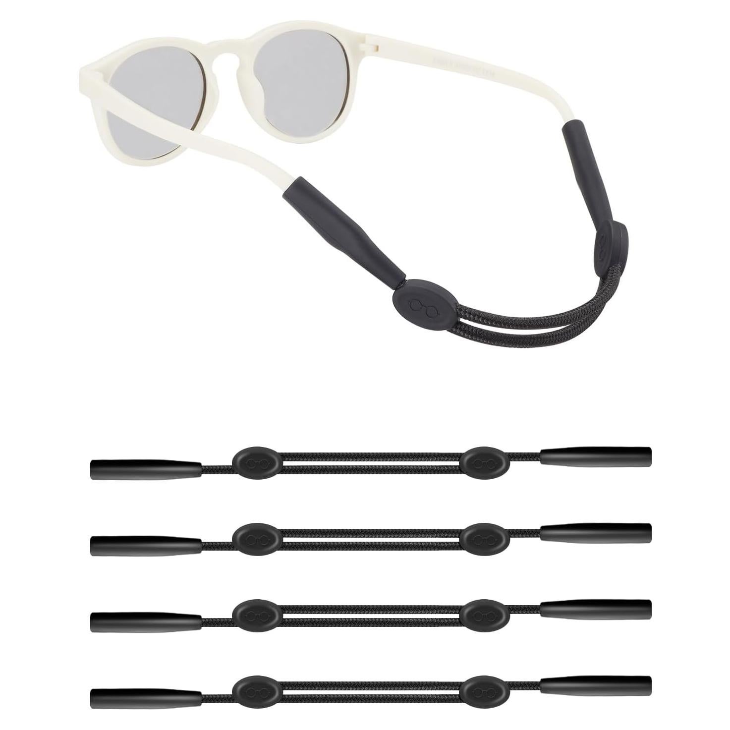 Correa Ajustable para Gafas Niños Omnful 16.5-25.4cm 4pcs Negro