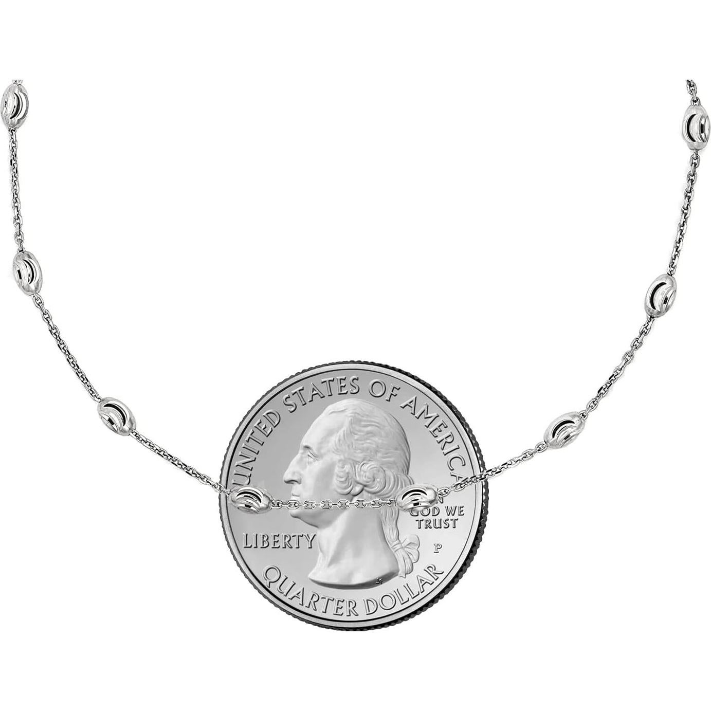 Cadena de Tobillo de Plata Esterlina 925 Chapada en Oro 18K Savlano