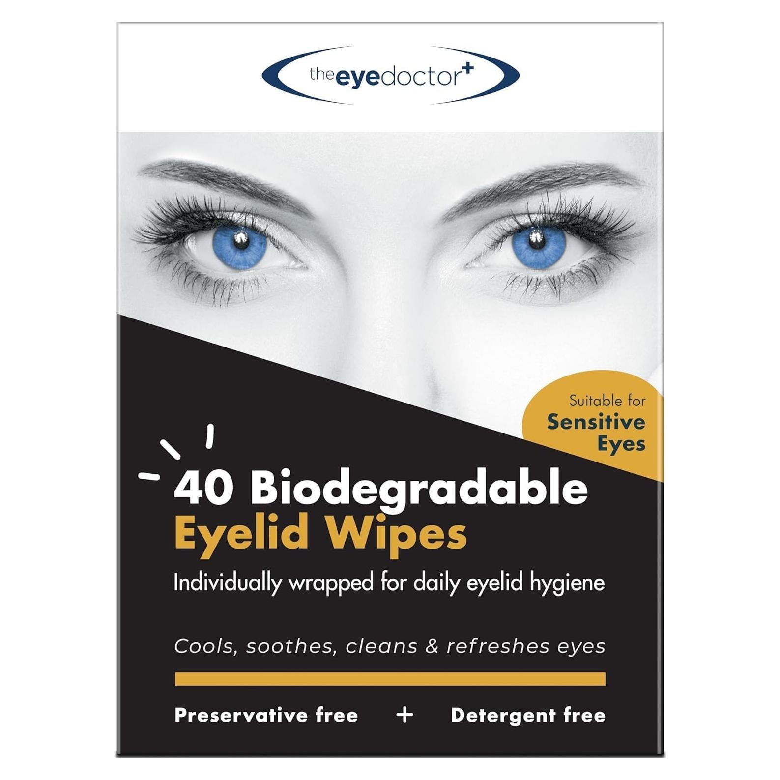 Toallitas para Párpados The Eye Doctor - 20 Unidades Biodegradables