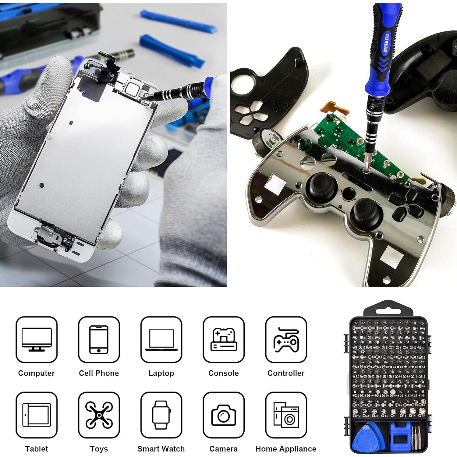 Juego de Destornilladores Magnéticos STREBITO 124 Piezas