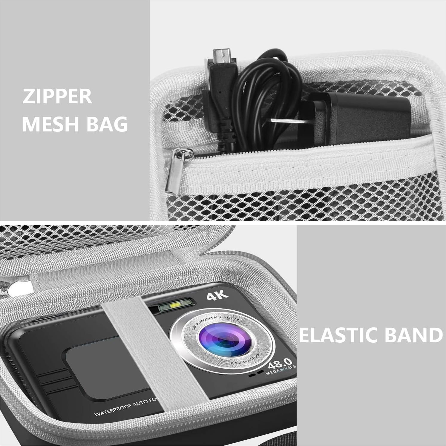 Funda de cámara digital impermeable Leayjeen 12.95x8.38cm - Negro