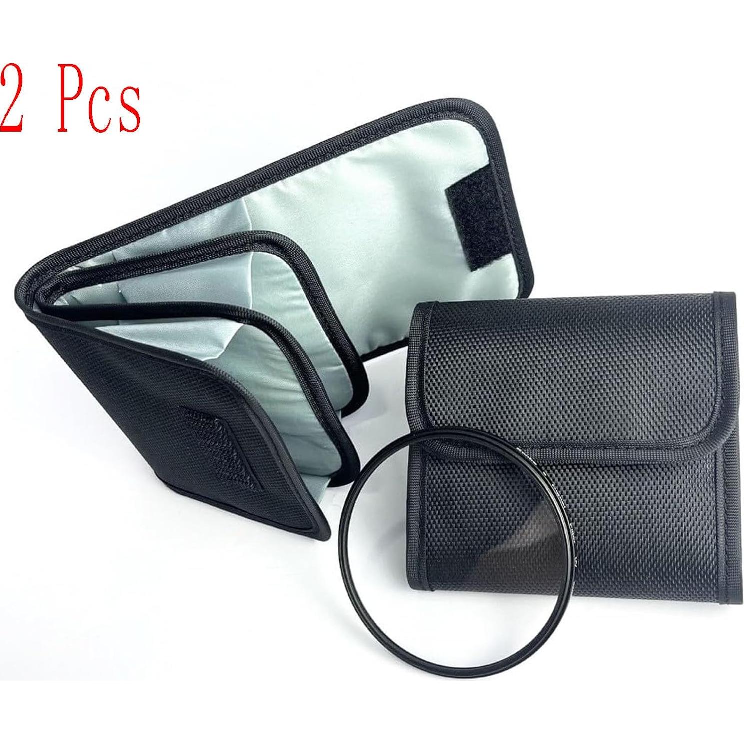 Bolsa de Filtros para Lentes de Cámara 2PCS Negro 82mm