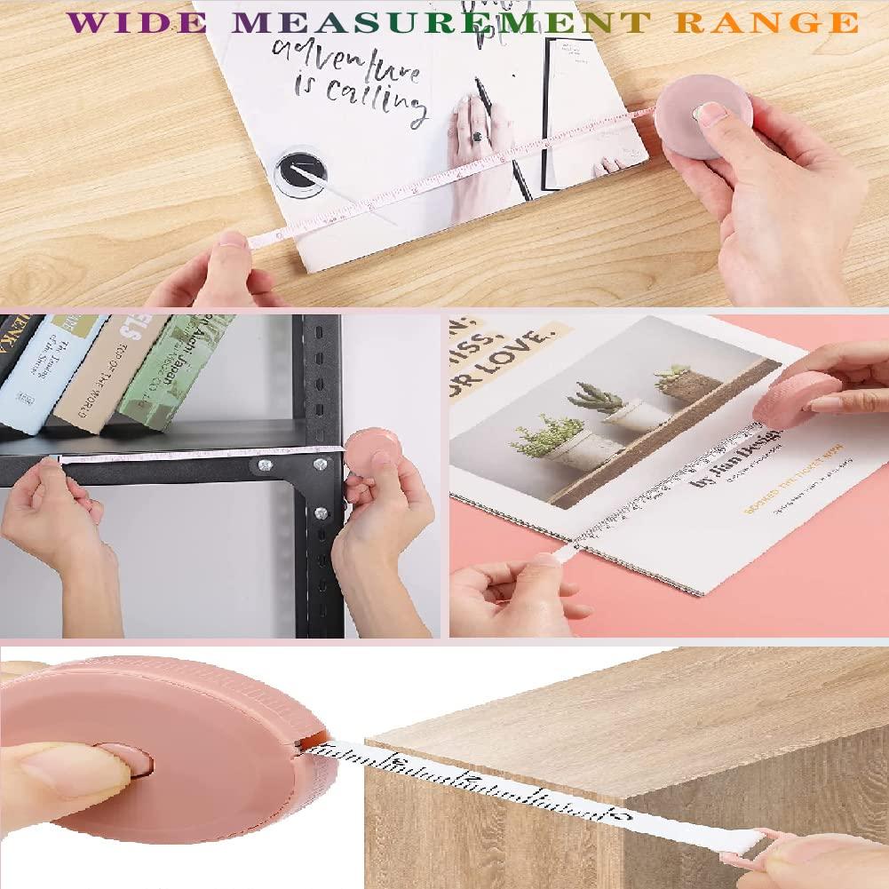 Paquete de 2 cintas métricas retráctiles BrainKer 150 cm