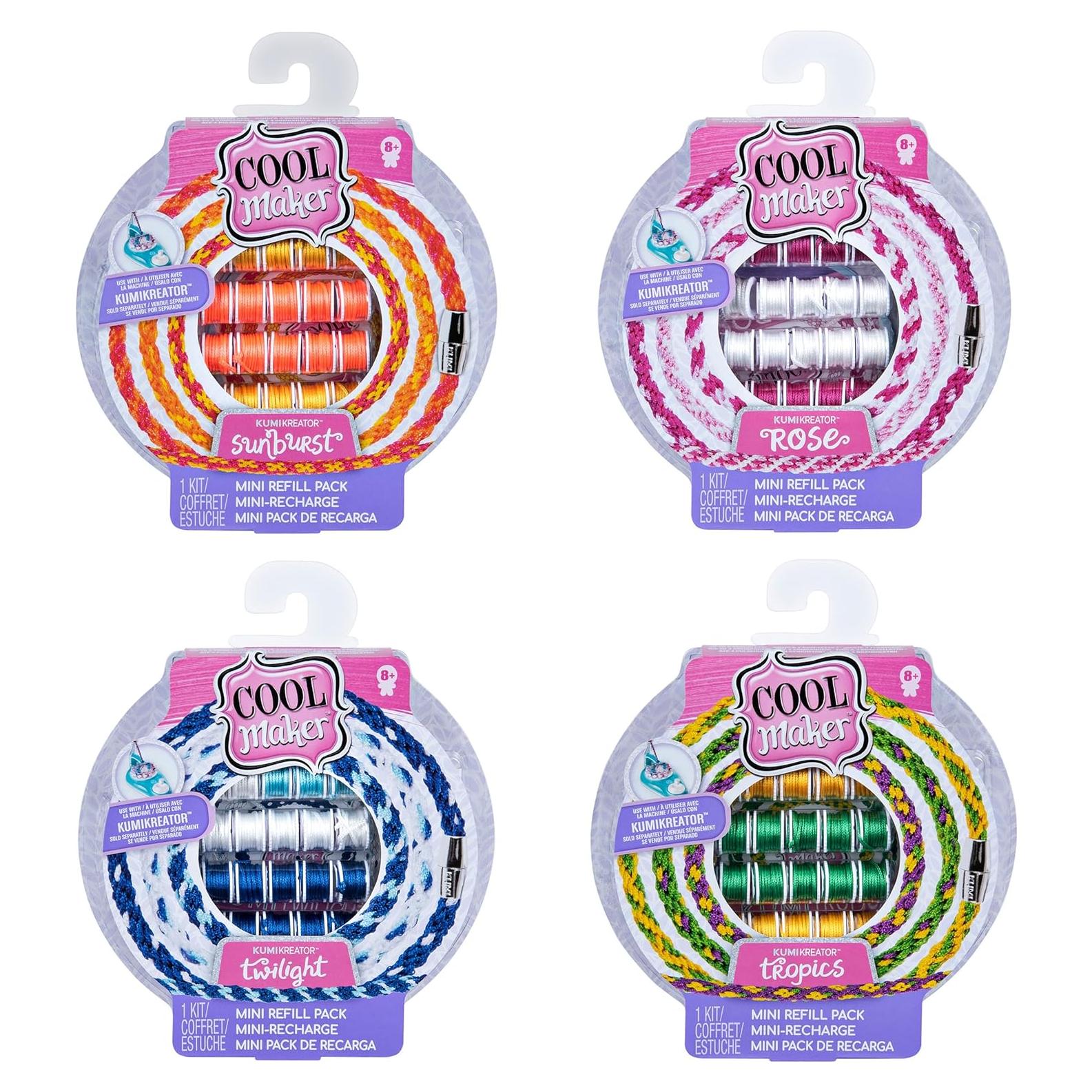 Kit de Pulseras de Amistad Cool Maker KumiKreator 128 Bobinas