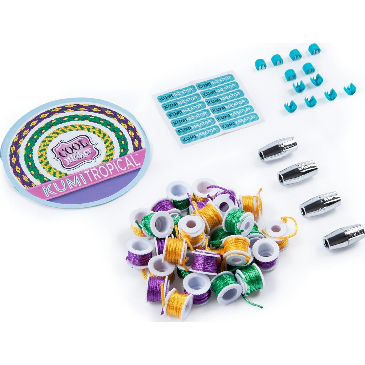 Kit de Pulseras de Amistad Cool Maker KumiKreator 128 Bobinas
