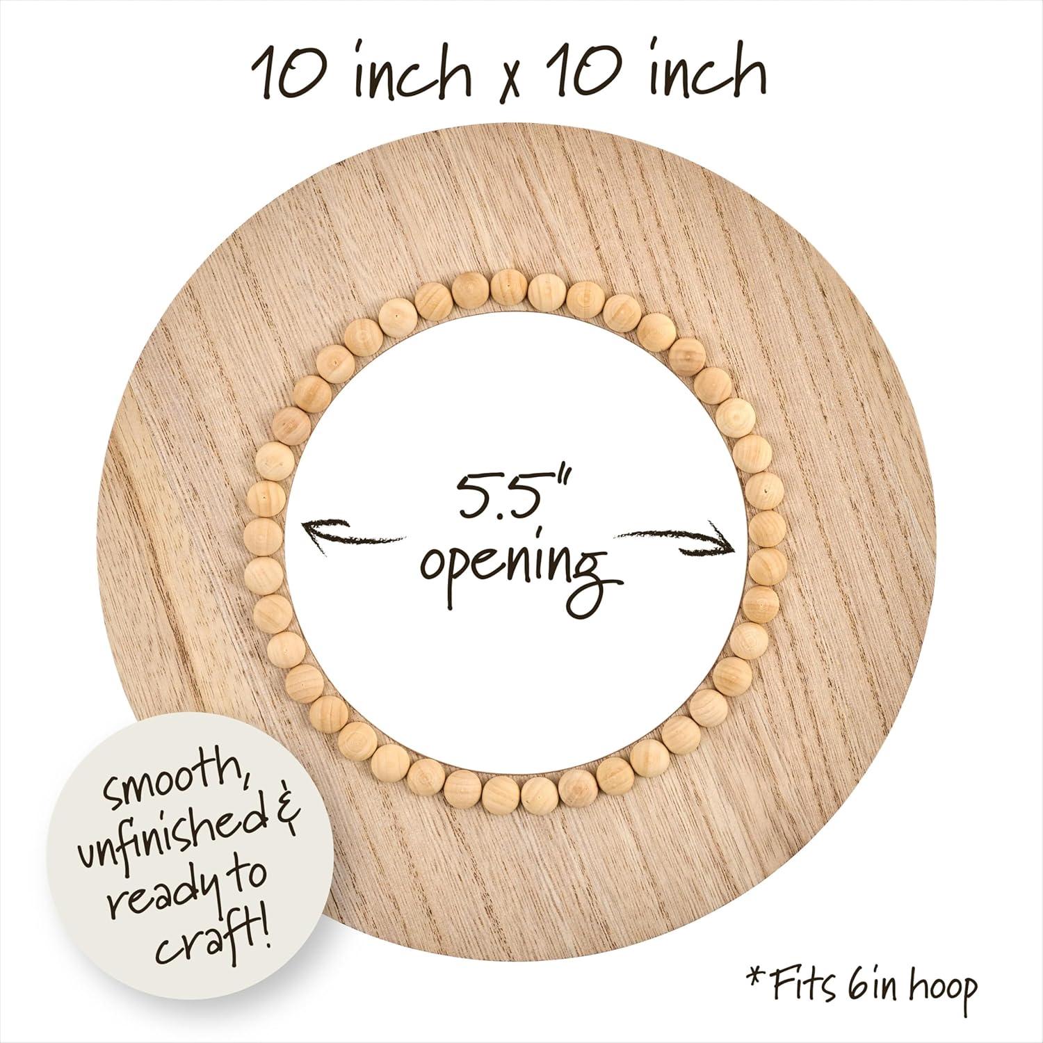 Marco de Aro de Bordado Redondo Plaid 25.4 cm con Perlas