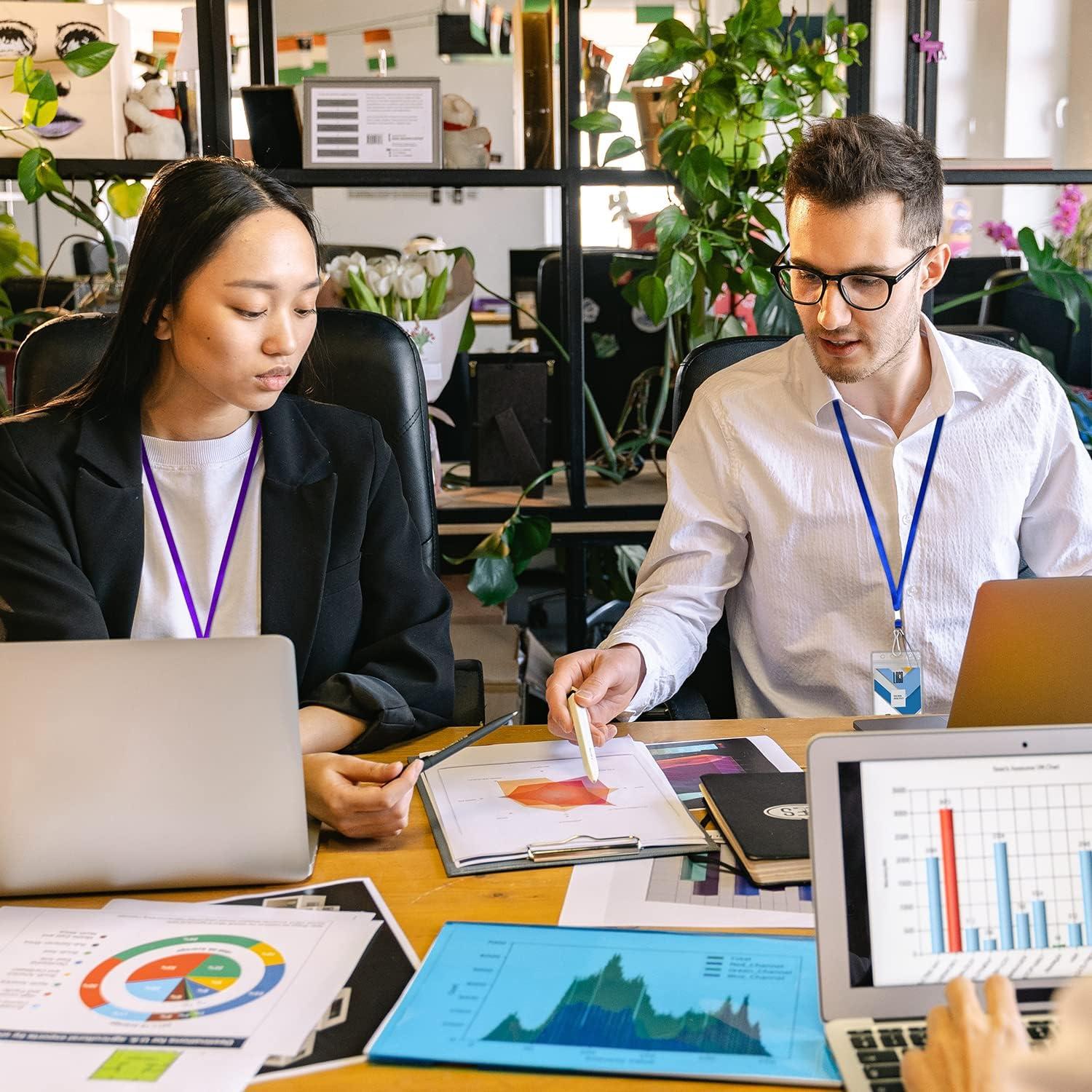 Paquete de 20 Lanyards de Nylon Wisdompro 43 cm con Clip J