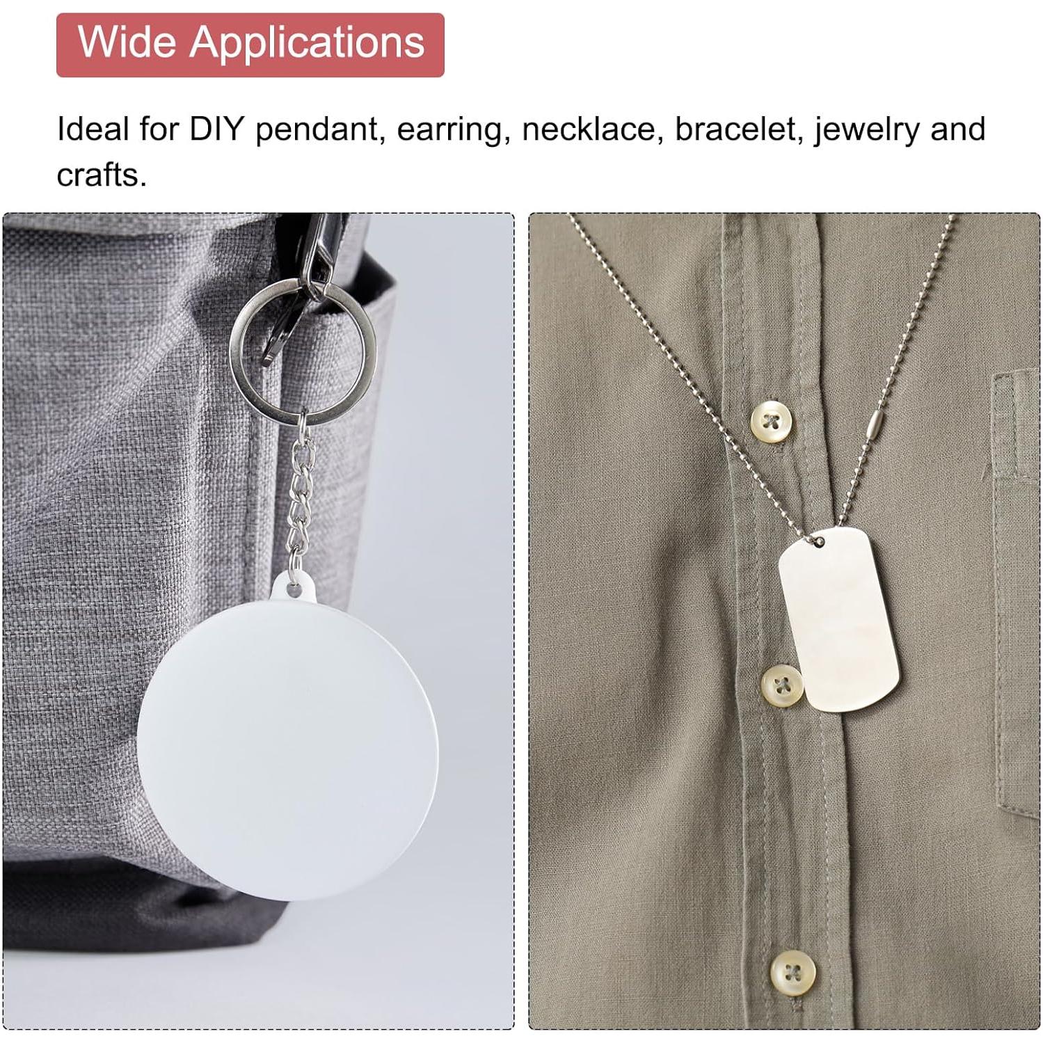 Etiquetas de Acero Inoxidable MECCANIXITY 25 Pcs 8mm Plata