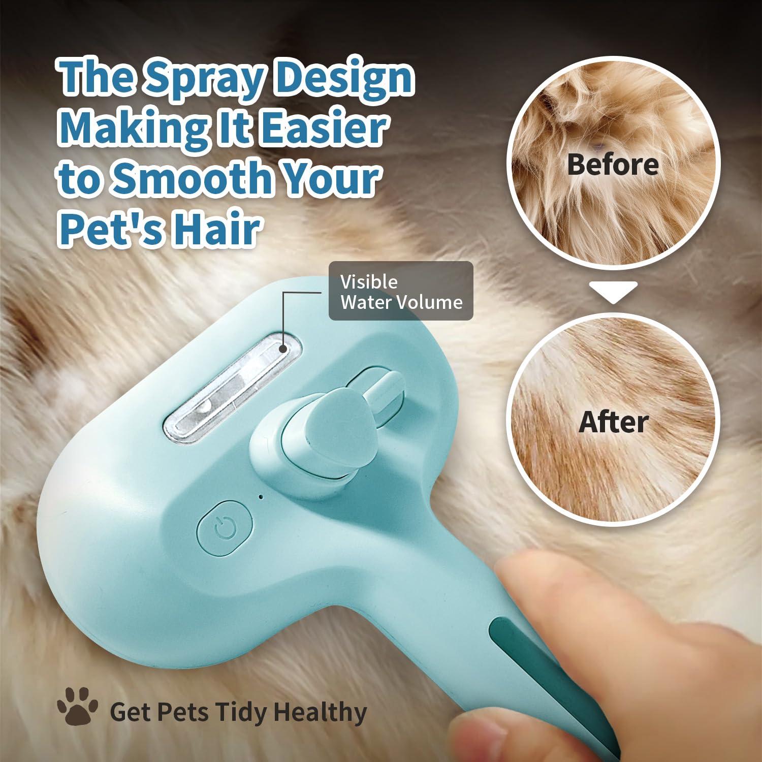 Cepillo para Gatos Herokitty con Spray Antiestático Azul