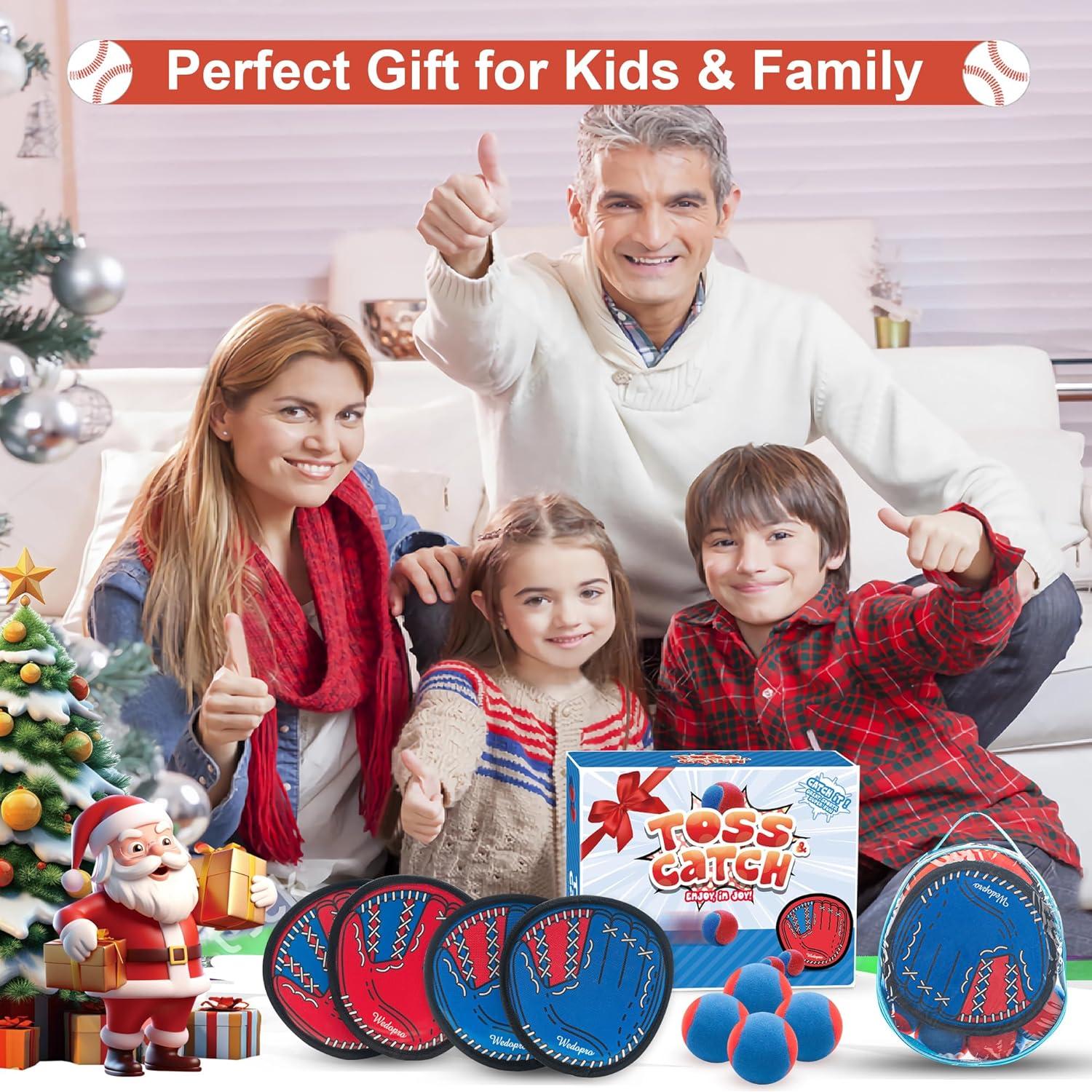 Juego de Lanzar y Atrapar Wedopro - Guante y Pelotas para Niños