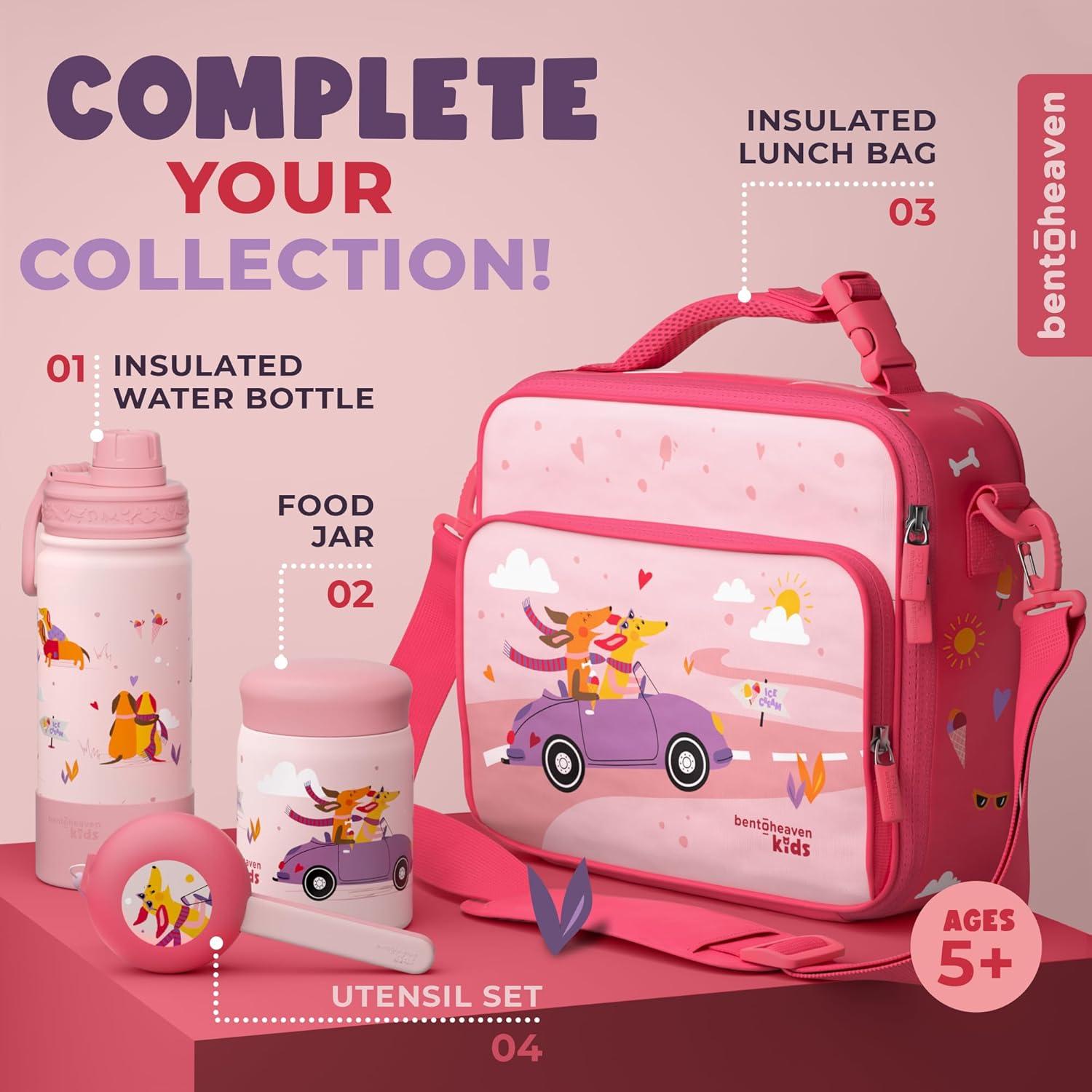 Set de Utensilios de Viaje para Niños Bentoheaven - Acero Inoxidable y Estuche