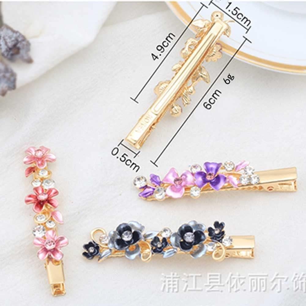 Clips para Cabello de Metal Vintage Coloridos 6pcs Whitebridge