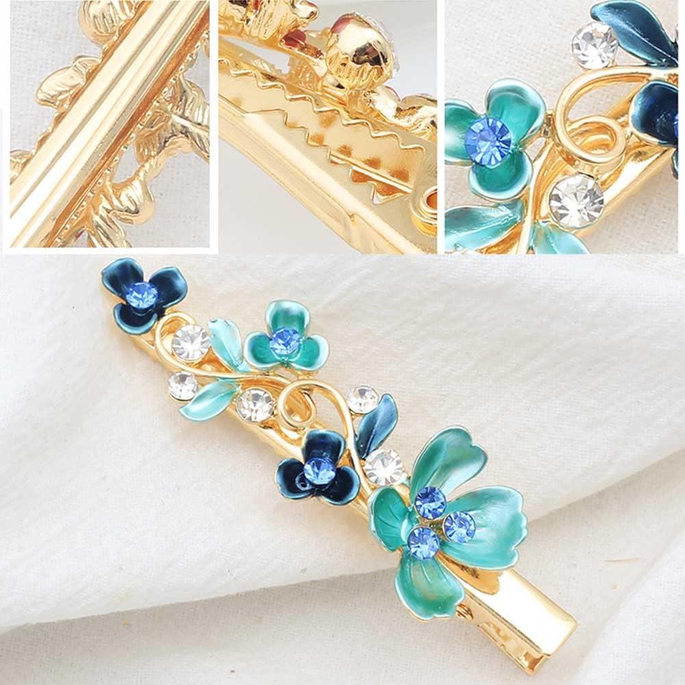 Clips para Cabello de Metal Vintage Coloridos 6pcs Whitebridge