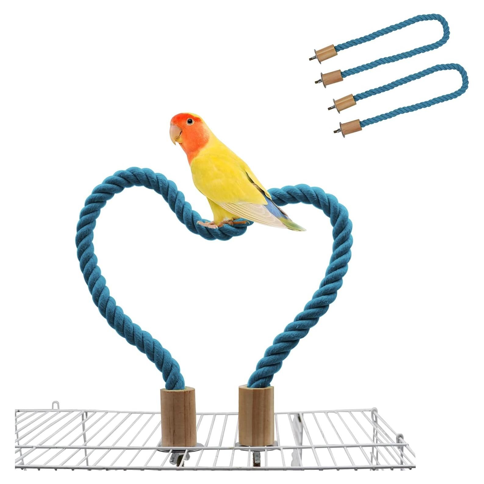 Paquete de 2 Perchas de Cuerda para Aves Dnoifne 60 cm