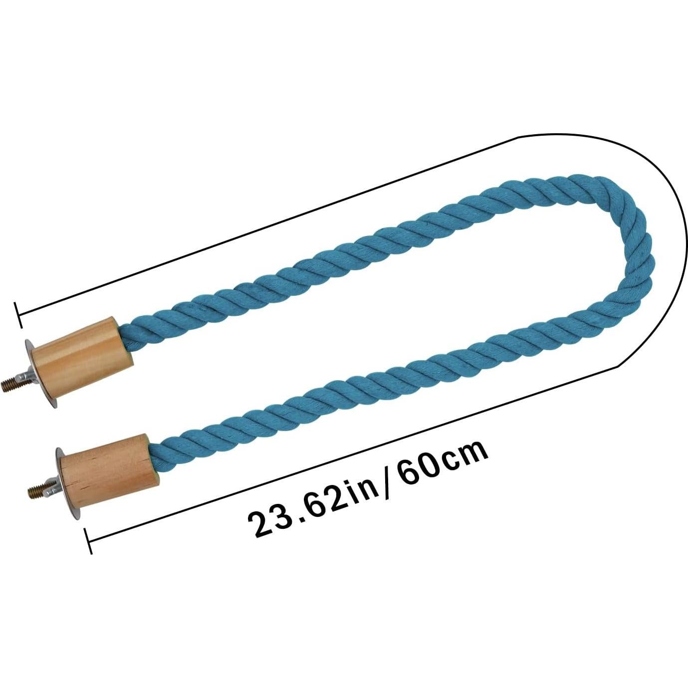 Paquete de 2 Perchas de Cuerda para Aves Dnoifne 60 cm