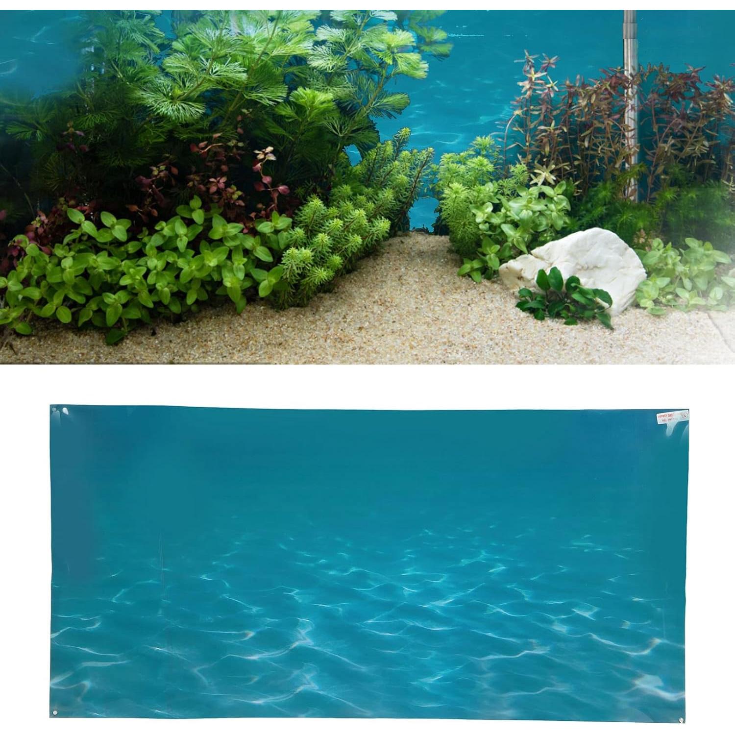 Calcomanía de Fondo de Acuario PVC Zerodis 61x30 cm