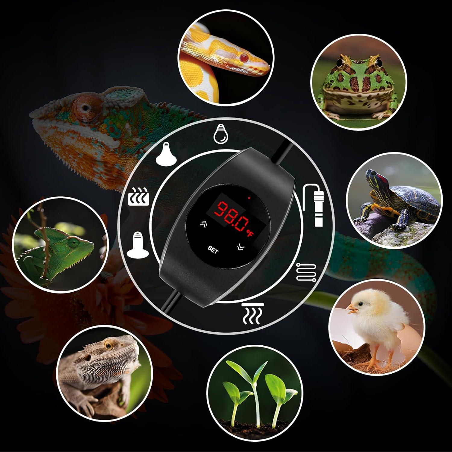 Termostato PID Dimming XFP para Reptiles y Germinación 300W